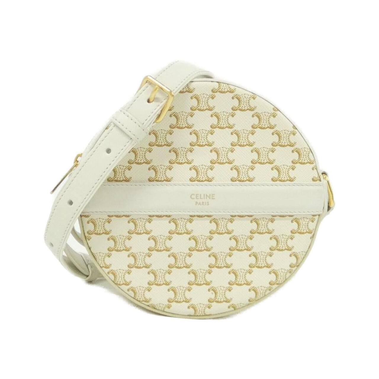 Celine Celine Celine Triomphe Canvas Lamb Shoulder Bag Leather Shoulder Bag 10G342CAM DUTY FREE for USA Size ONE SIZE - 1 Thumbnail