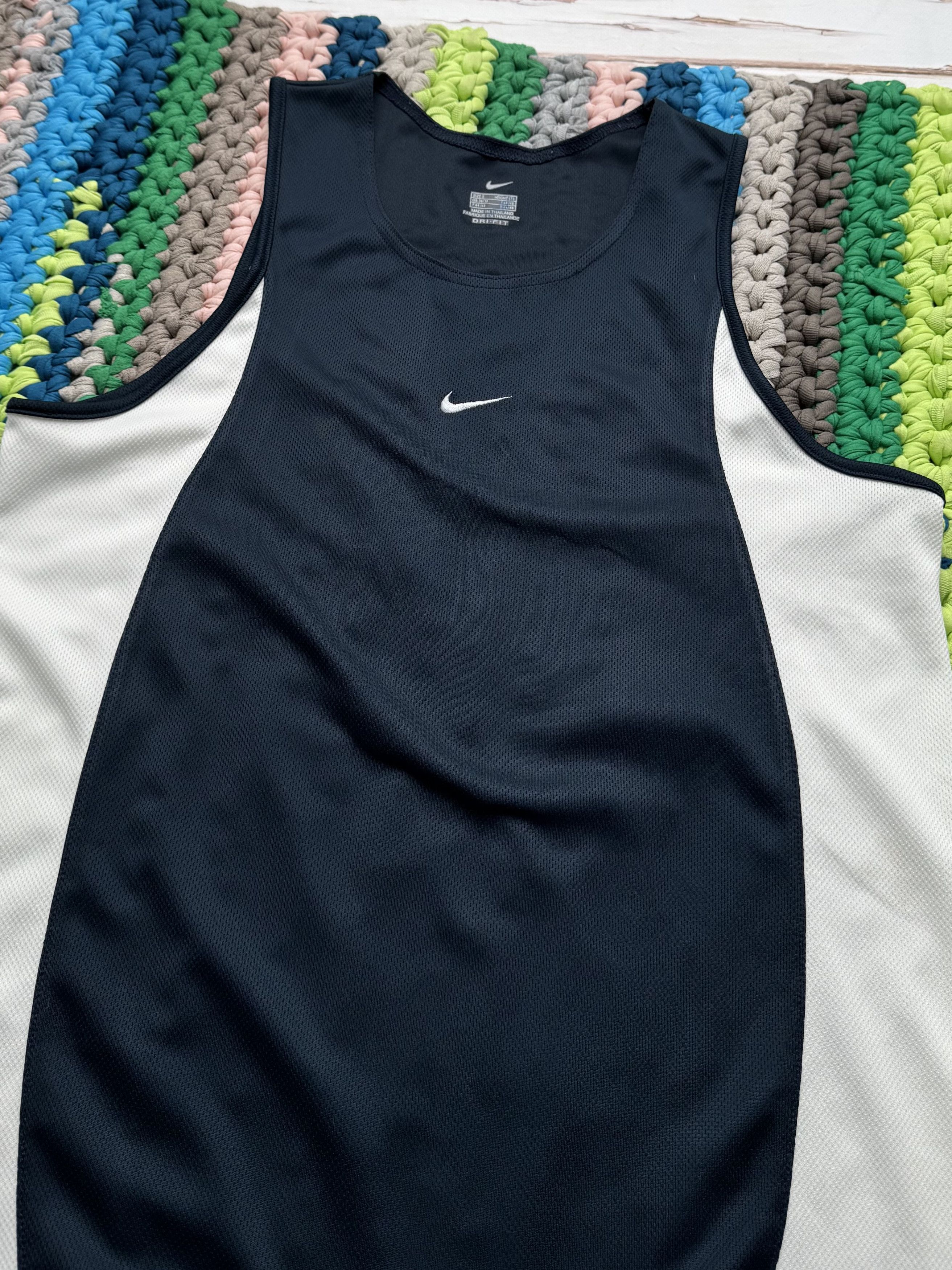 Nike Nike Vintage Dri-FIT Tank Top Black White Athletic Gym Size S / US 4 / IT 40 - 2 Thumbnail