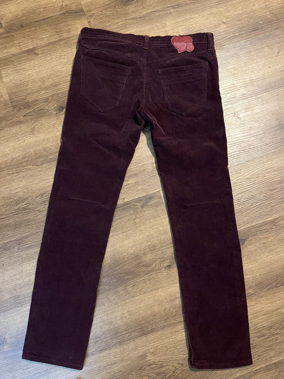 Pre-owned Number N Ine X Takahiromiyashita The Soloist Fw09 Number Nine Corduroy Maroon Wine Pants In Red