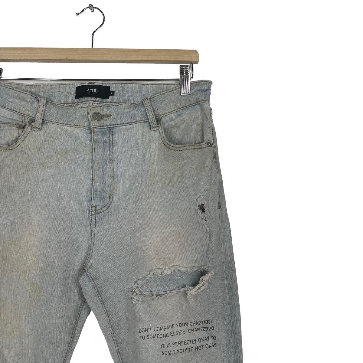 Japanese Brand Azul By Moussy Inspired Hysteric Glamour Skinny Jeans Size US 32 / EU 48 - 5 Thumbnail