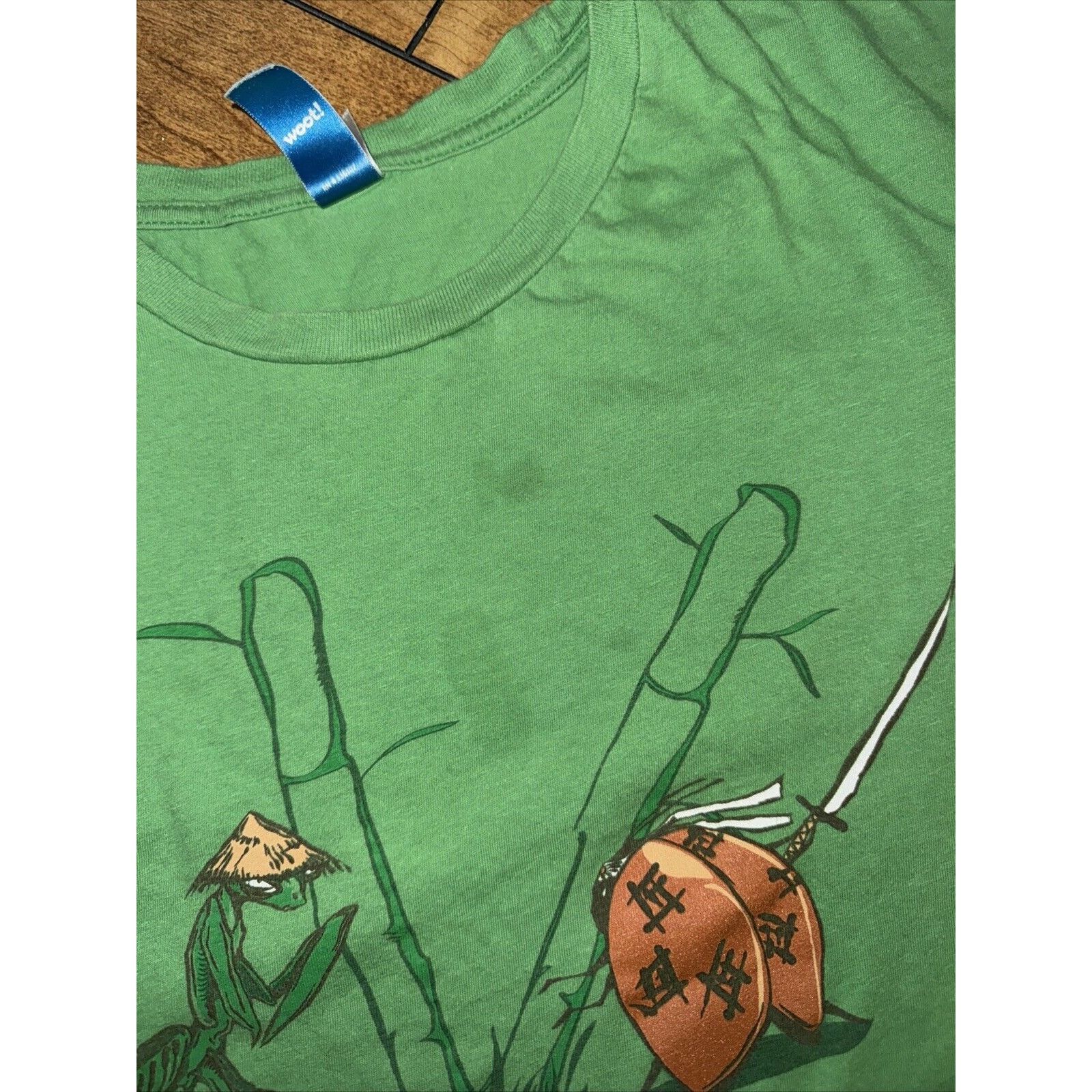 The Mountain × Vintage Praying Mantis Lady Bug Samaria T-Shirt Green Large 20x24.5 Size US L / EU 52-54 / 3 - 6 Thumbnail