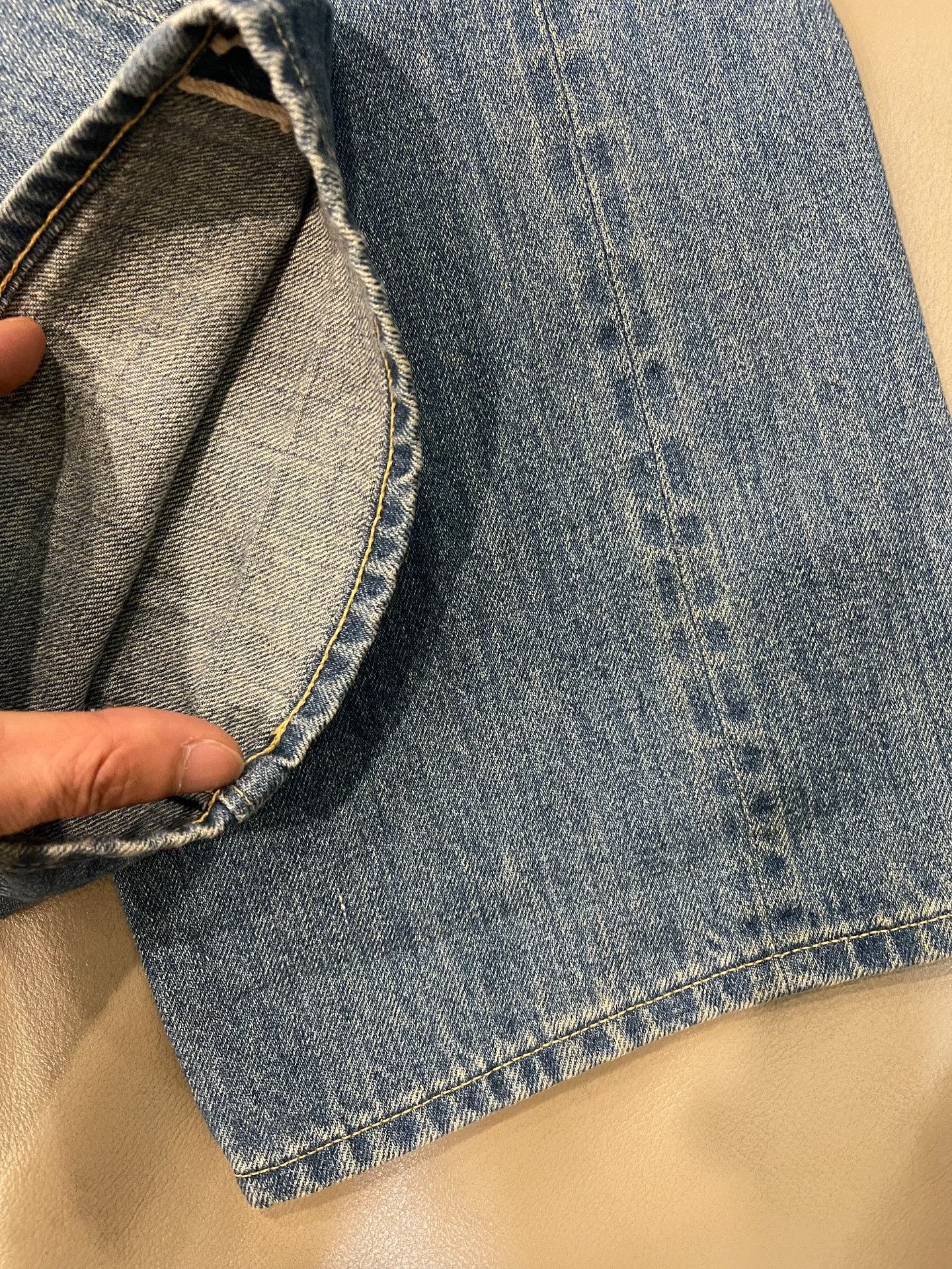 A.PRESSE a.presse no.2 washed denim pants Size US 32 / EU 48 - 4 Thumbnail
