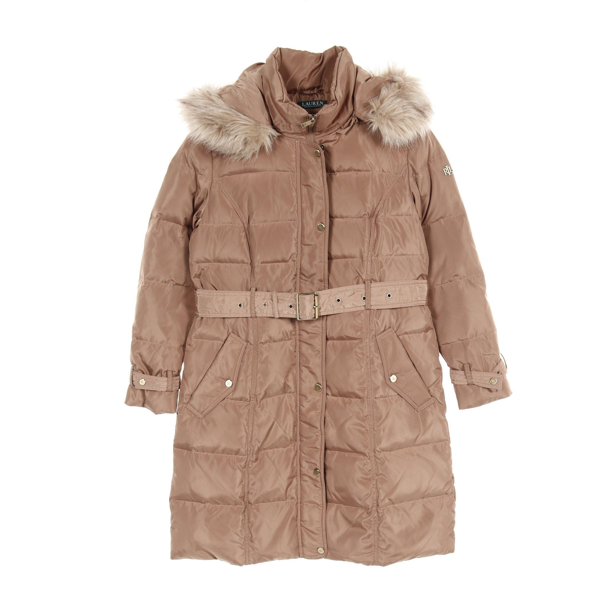 Ralph Lauren Ralph Lauren Down Coat Light Brown Size ONE SIZE - 1 Thumbnail