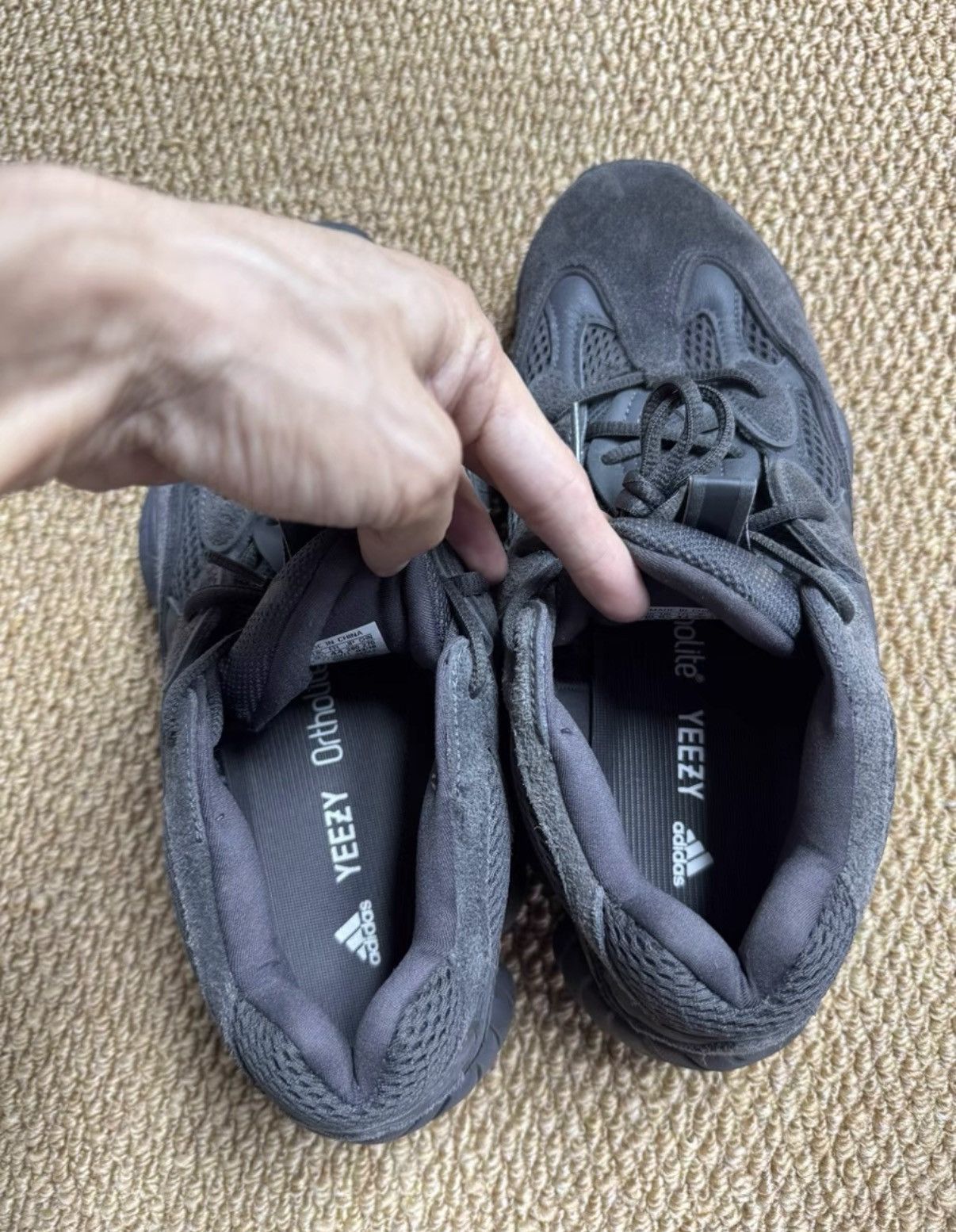 Adidas Adidas Yeezy 500 Utility Black F36640 K37 Size US 10 / EU 43 - 3 Thumbnail