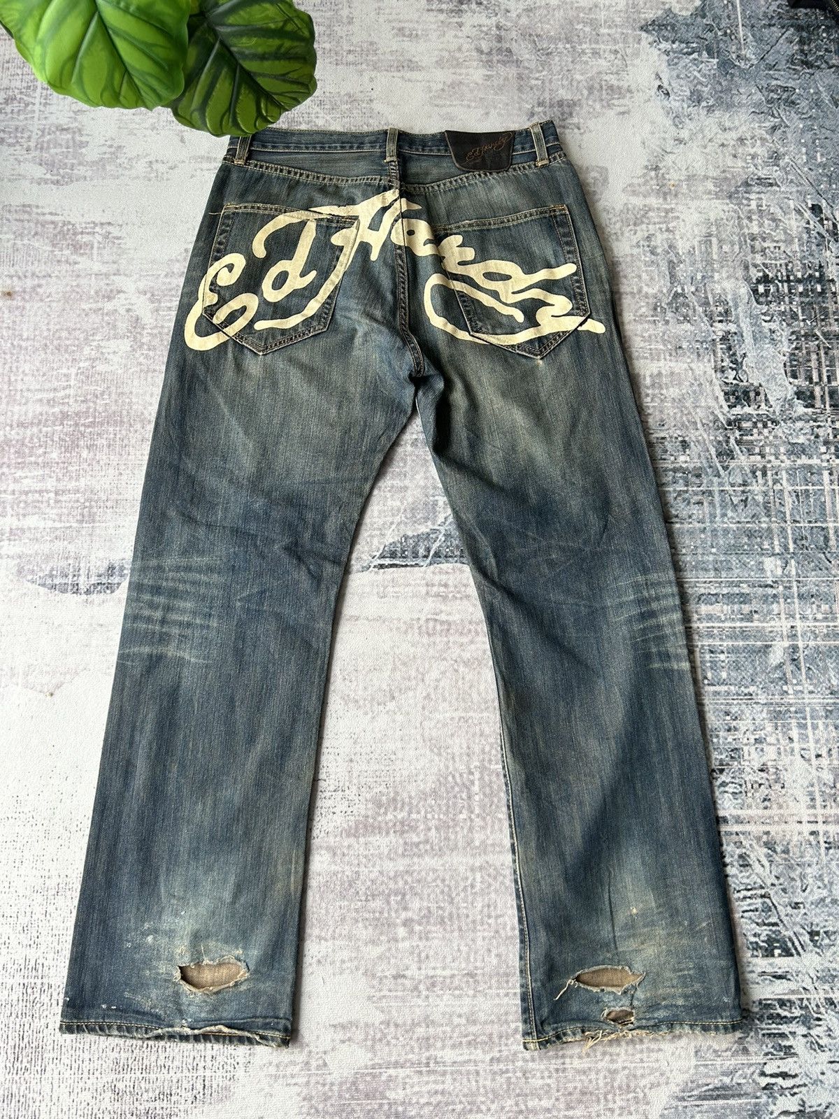 Ed Hardy Big Spellout Denim