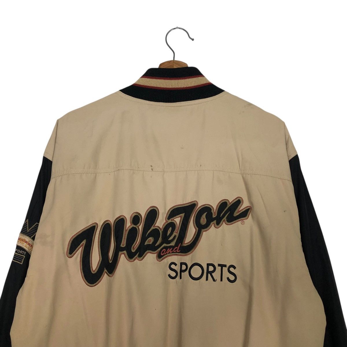 Japanese Brand 🔥VINTAGE BOMBER JACKET WIKE & LON BIG LOGO ISSEY MIYAKE Size US L / EU 52-54 / 3 - 12 Thumbnail