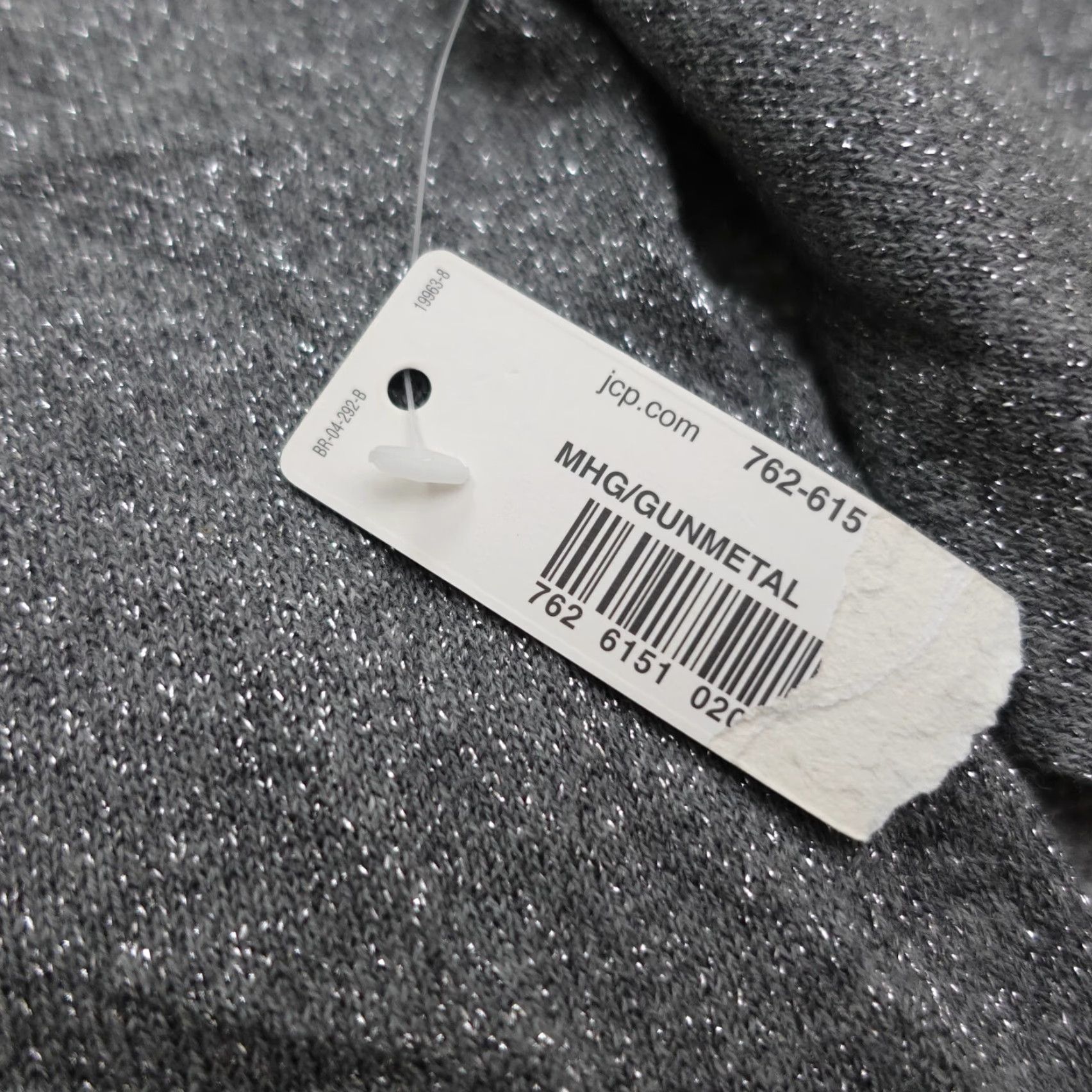 Vintage A.N.A. A New Approach Sweater Womens PL Gray Metallic Crew Neck Pullover NWT Knit Cotton Polyester Glitter All Seasons Regular Petite Womens Sweater Size L / US 10 / IT 46 - 5 Thumbnail