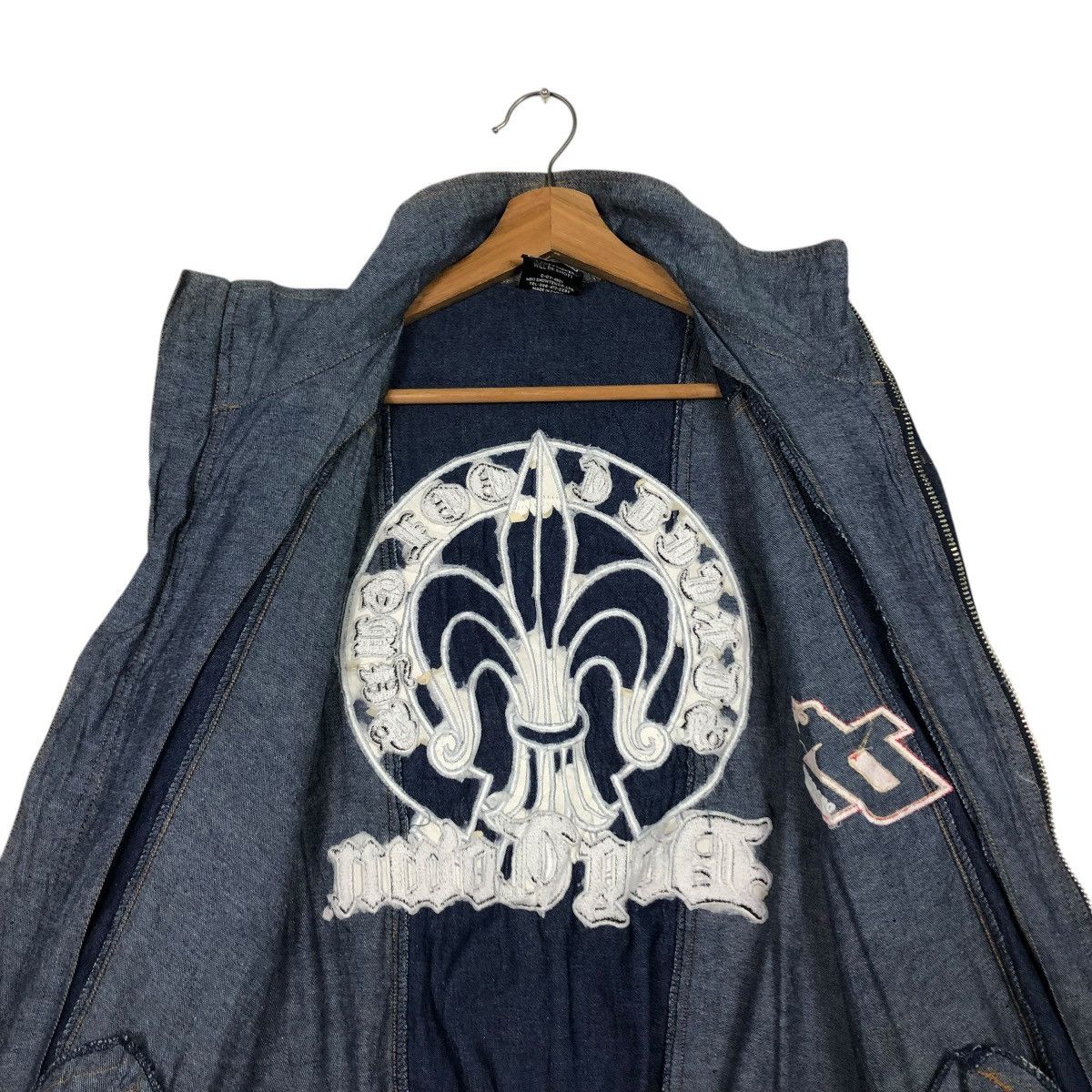 Dogtown 🔥VINTAGE DENIM ZIPPER JACKET DOGTOWN BACKHIT BIG LOGO DESIG Size US M / EU 48-50 / 2 - 16 Thumbnail