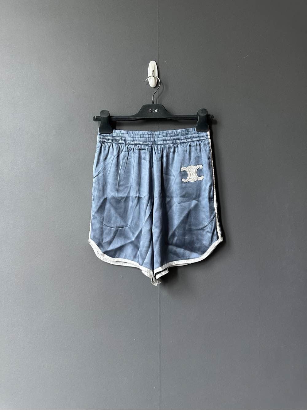 Celine Celine Logo Silk Blend Shorts FR 36 Size 26" / US 2 / IT 38 - 1 Thumbnail