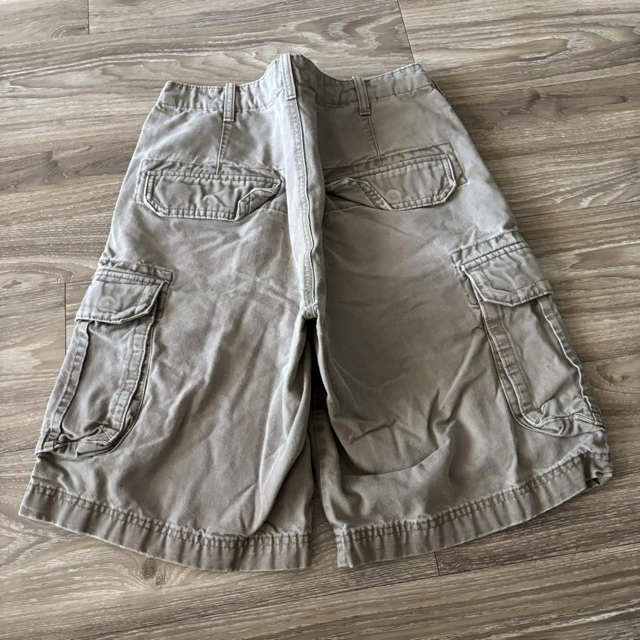 Perry Ellis Crazy Vintage Y2K/2000s Baggy Light Brown Perry Ellis Skater Style Cargo Shorts! Size 32 Size US 32 / EU 48 - 5 Thumbnail