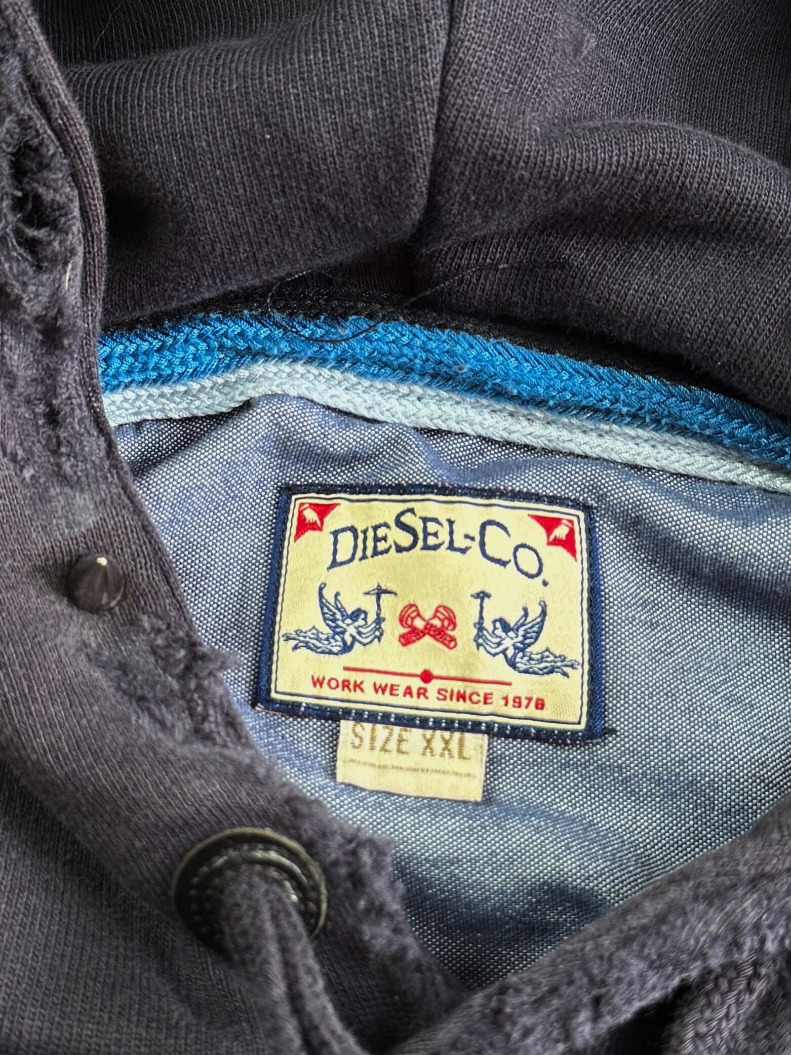 Diesel Vintage Punk Fit Archival Avant Garde Diesel Spikes Hoodie Size US M / EU 48-50 / 2 - 8 Thumbnail