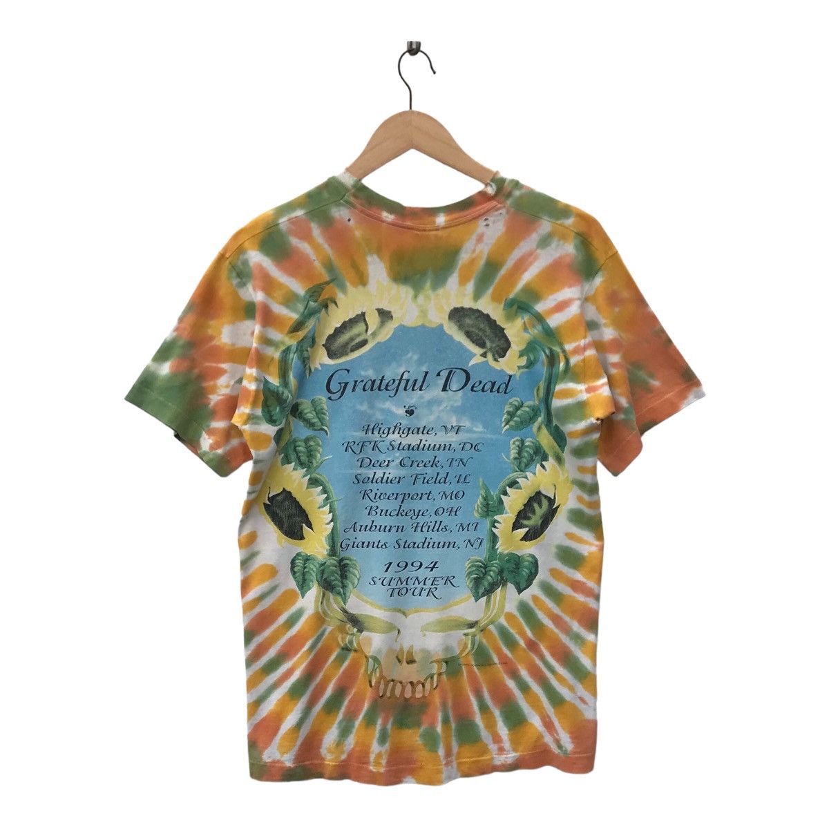 Band Tees Vintage 1994 Grateful Dead Summer Tour Thrashed Tie Dye Tee Size US S / EU 44-46 / 1 - 10 Thumbnail
