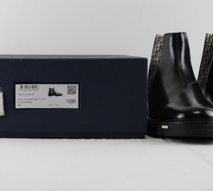 Dior o1rshd1 Expl Explorer Chelsea Boot Calf in Black/Beige Size US 12 / EU 45 - 21 Thumbnail