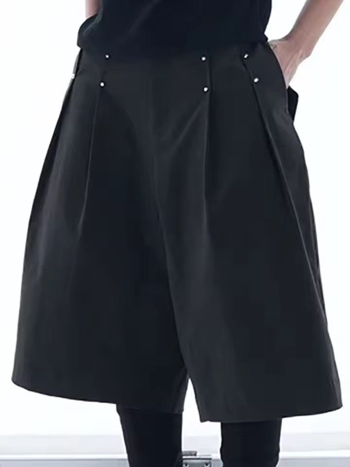 Other Black Pleated Shorts Size US 35 - 3 Thumbnail