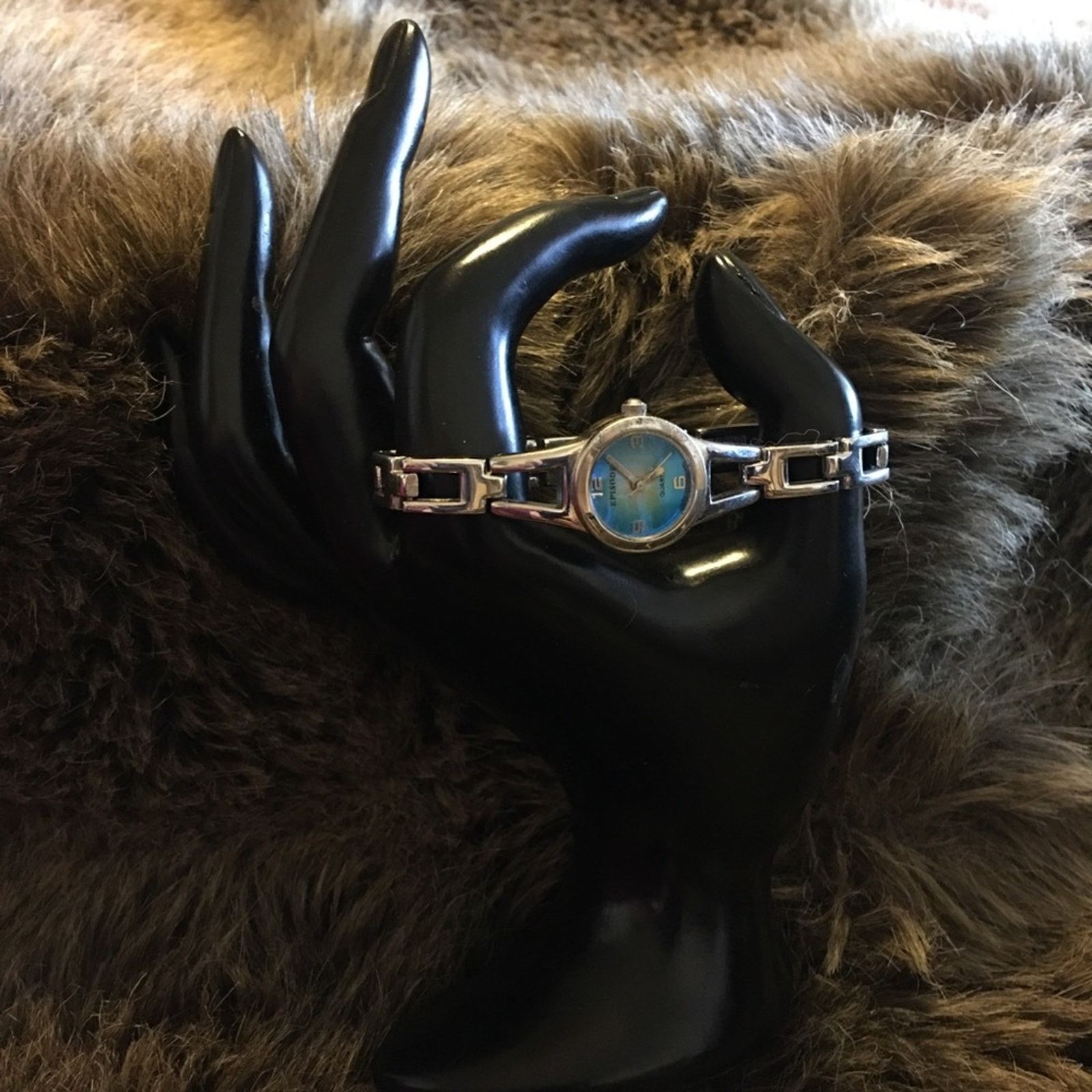 Jewelry Ladies Episode blue face silver tone watch Size ONE SIZE - 3 Thumbnail