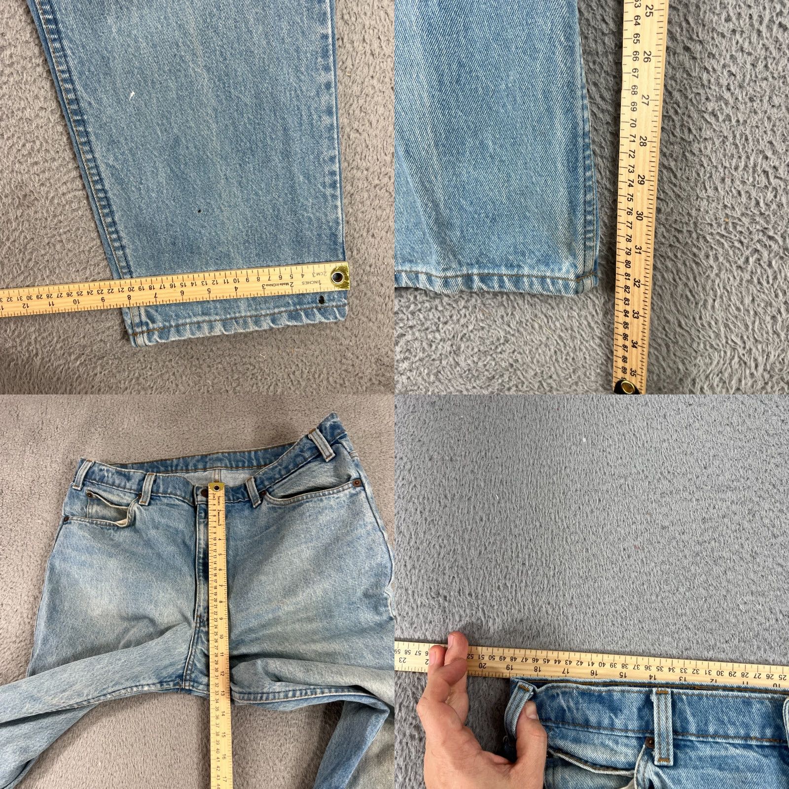 Levi's VINTAGE Levi's Jeans Mens 38x32 Blue Denim 40509-0214 Straight 5-Pocket Logo USA 90s/Levis 40509 Men Size US 38 / EU 54 - 9 Thumbnail