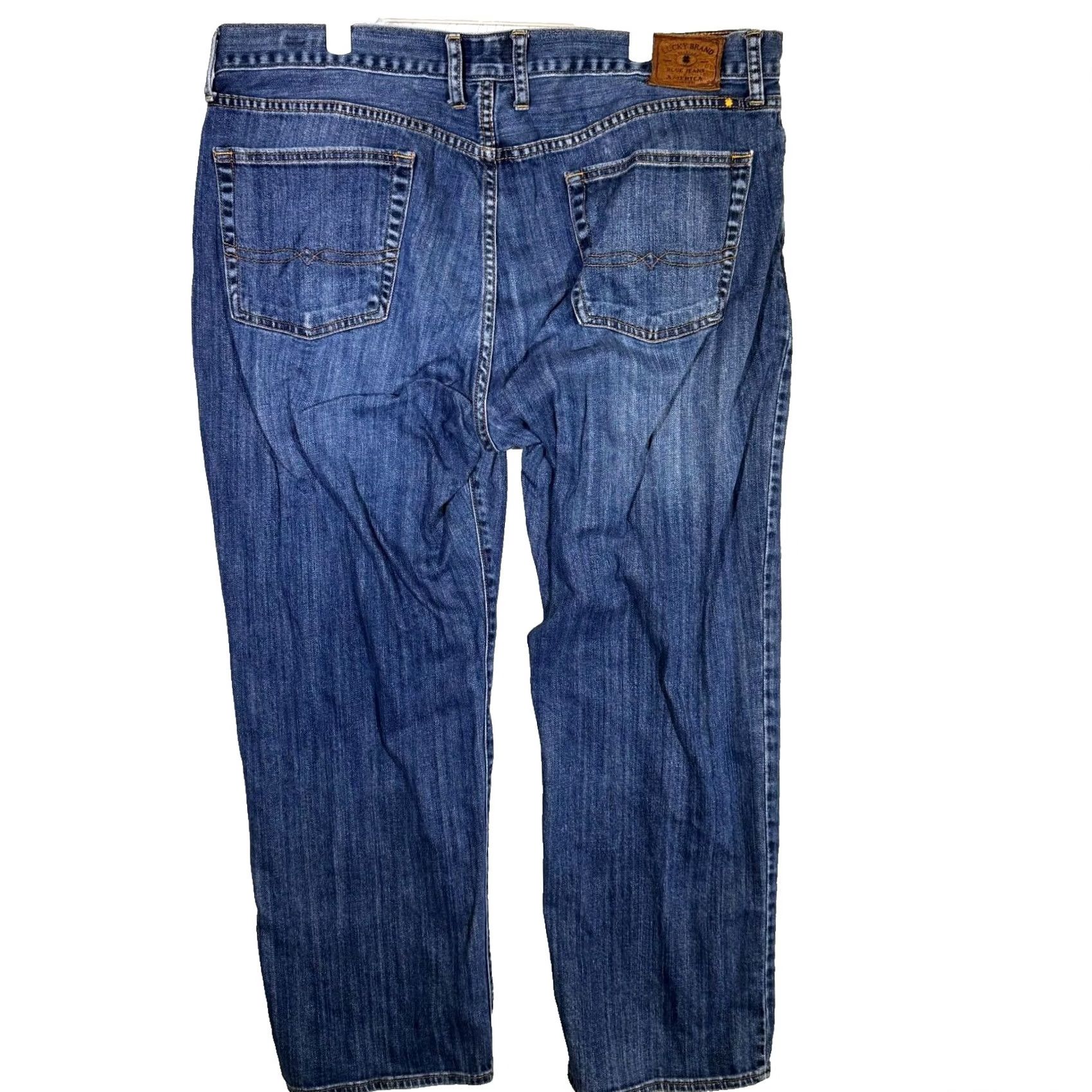 Lucky Brand Lucky Brand 361 Men’s Jeans 40 x 30 Blue Denim Vintage Straight Mid-Rise Stretch Jeans Size US 40 / EU 56 - 2 Thumbnail