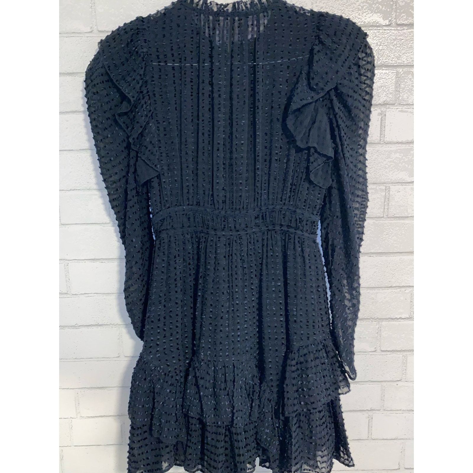 Ulla Johnson Ulla Johnson $575 Leah Dress in Noir Size 4 EUC Size S / US 4 / IT 40 - 2 Thumbnail