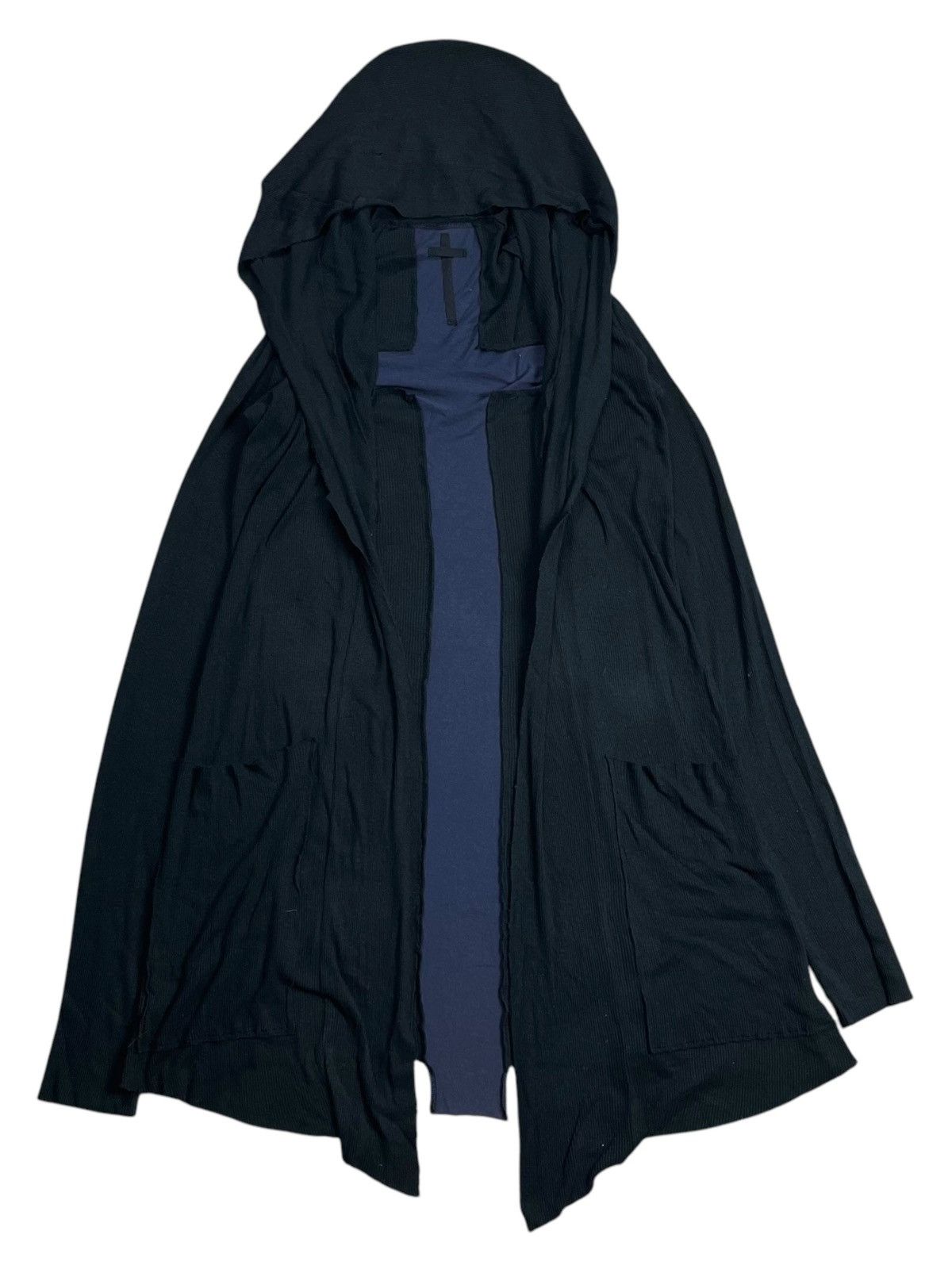 Le Grande Bleu (L.G.B.) L.G.B Archive - Back Cross Cloak/Cape Hooded Cardigan Size US M / EU 48-50 / 2 - 3 Thumbnail