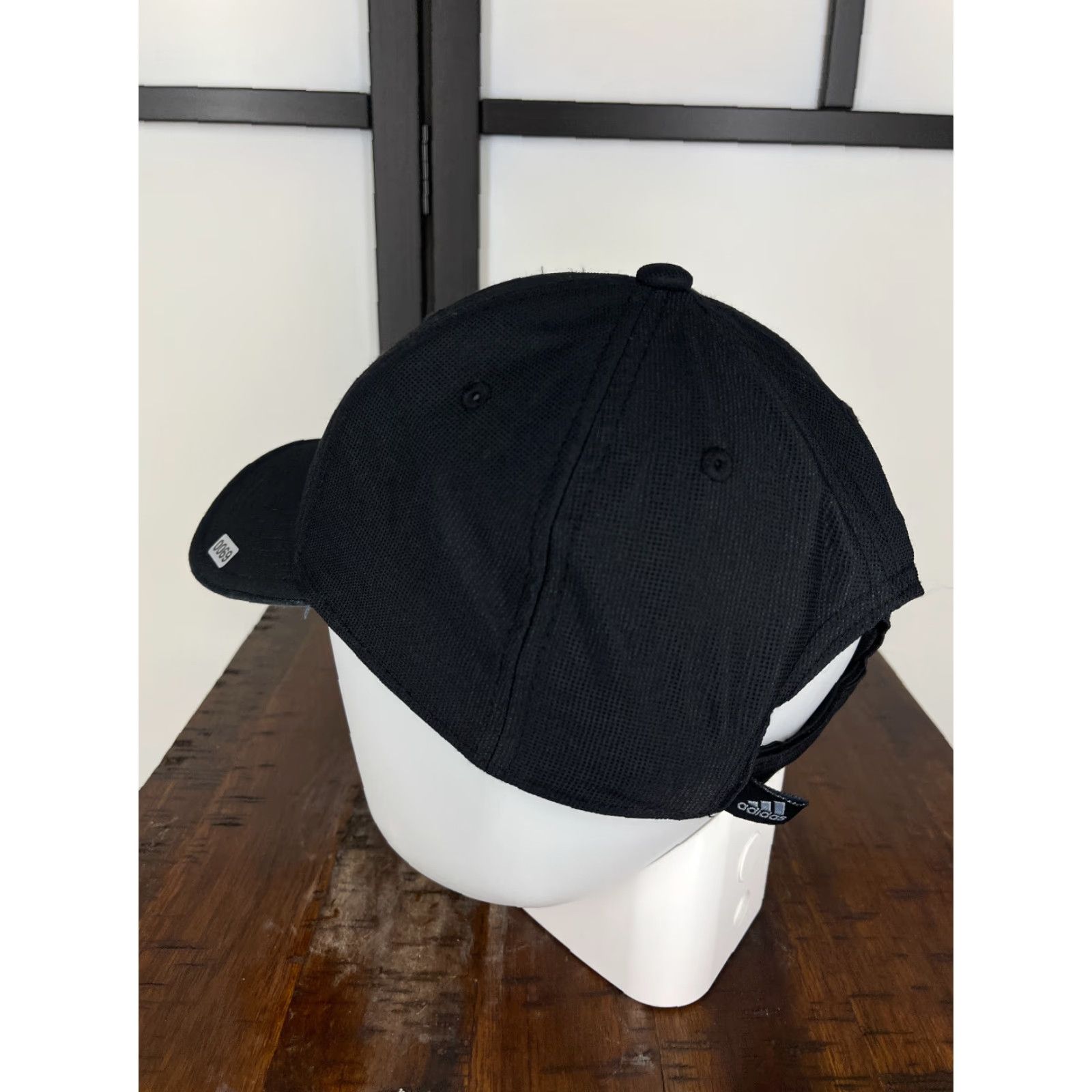Adidas Adidas Cap Hat Adjustable One Size Black Poly Cotton Blend Climalite Mens Baseball Cap Logo Adjustable Breathable Lightweight Cap Size ONE SIZE - 5 Thumbnail