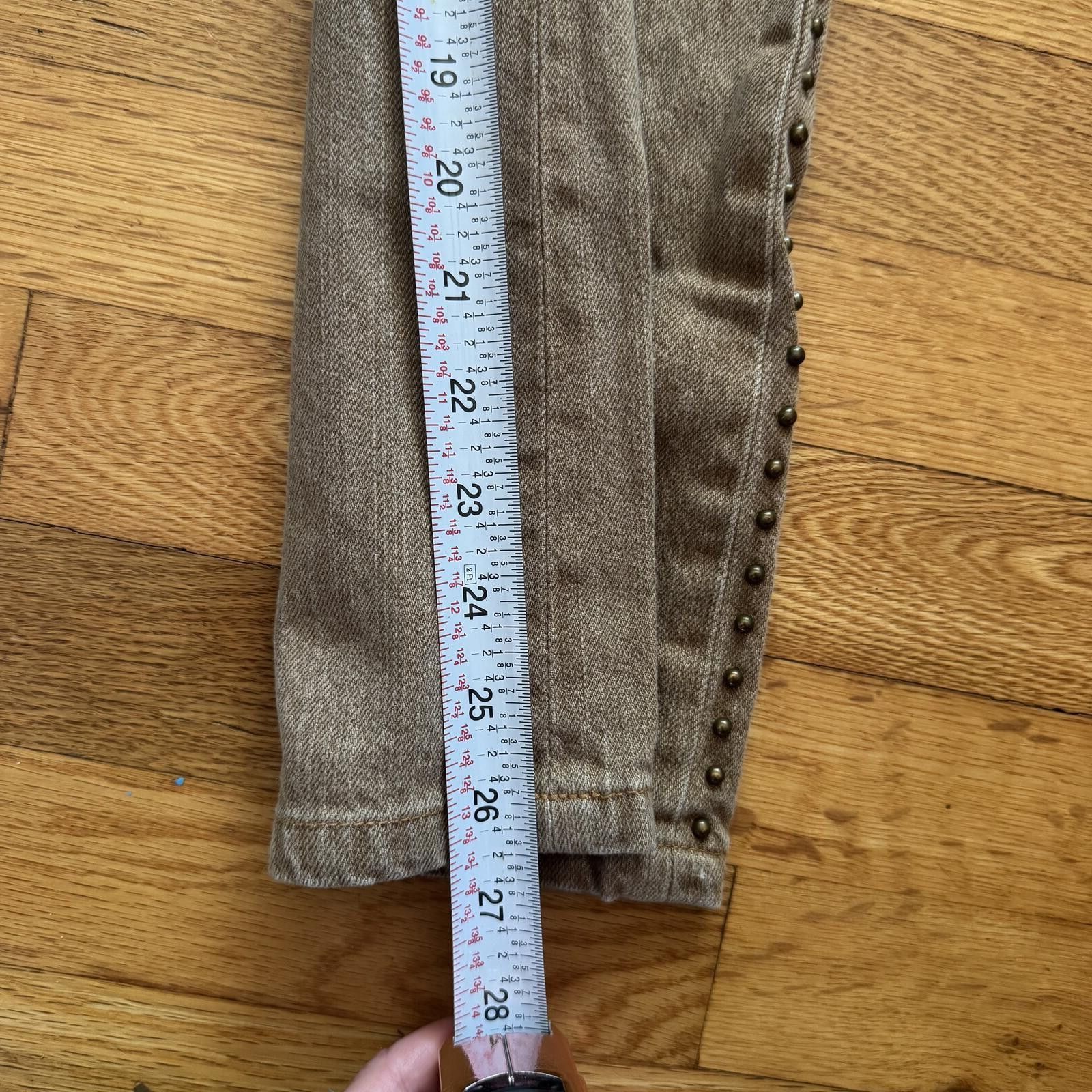 Polo Ralph Lauren VTG LRL Co. Brown Studded Cotton Jeans Size 10 Size 32" / US 10 / IT 46 - 5 Thumbnail