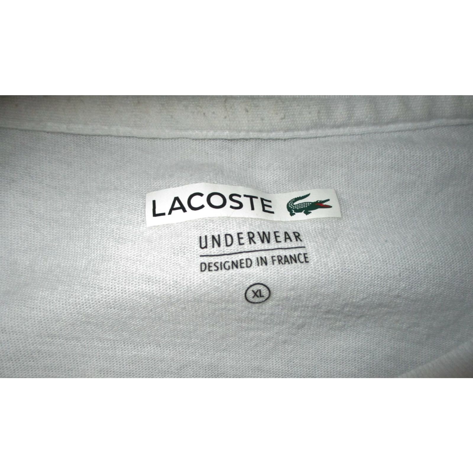 Lacoste Lacoste Labeled WUNDIES White Supima Cotton T-Shirt XL NWOT Men Short Sleeve Crew Neck 100% Cotton Basic Tee Size US XL / EU 56 / 4 - 6 Thumbnail