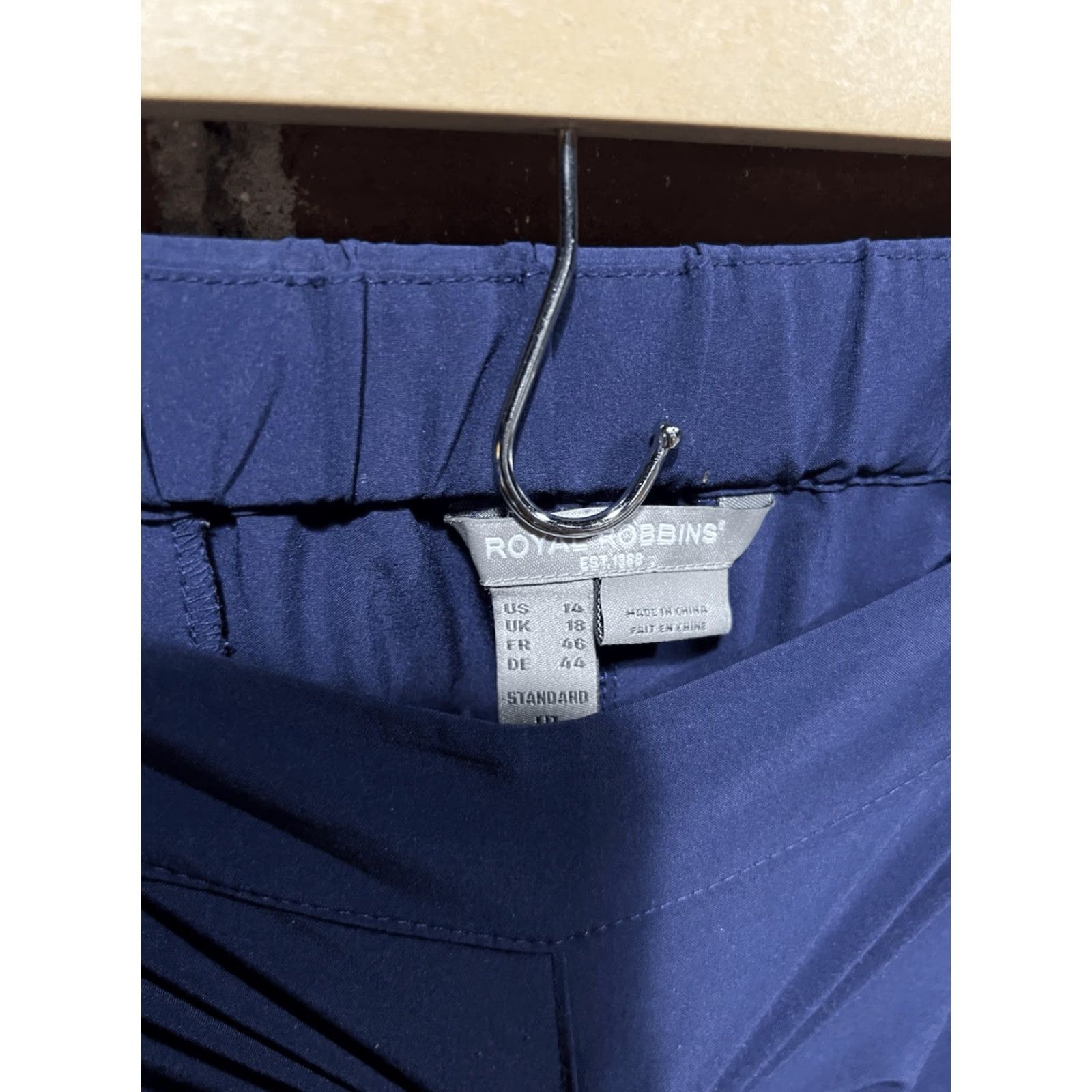 Royal Robbins Royal Robbins Womens Pants Cropped Nylon Blue 14 27in Inseam Outdoor Pulloff? Size 36" / US 14 / IT 50 - 3 Thumbnail