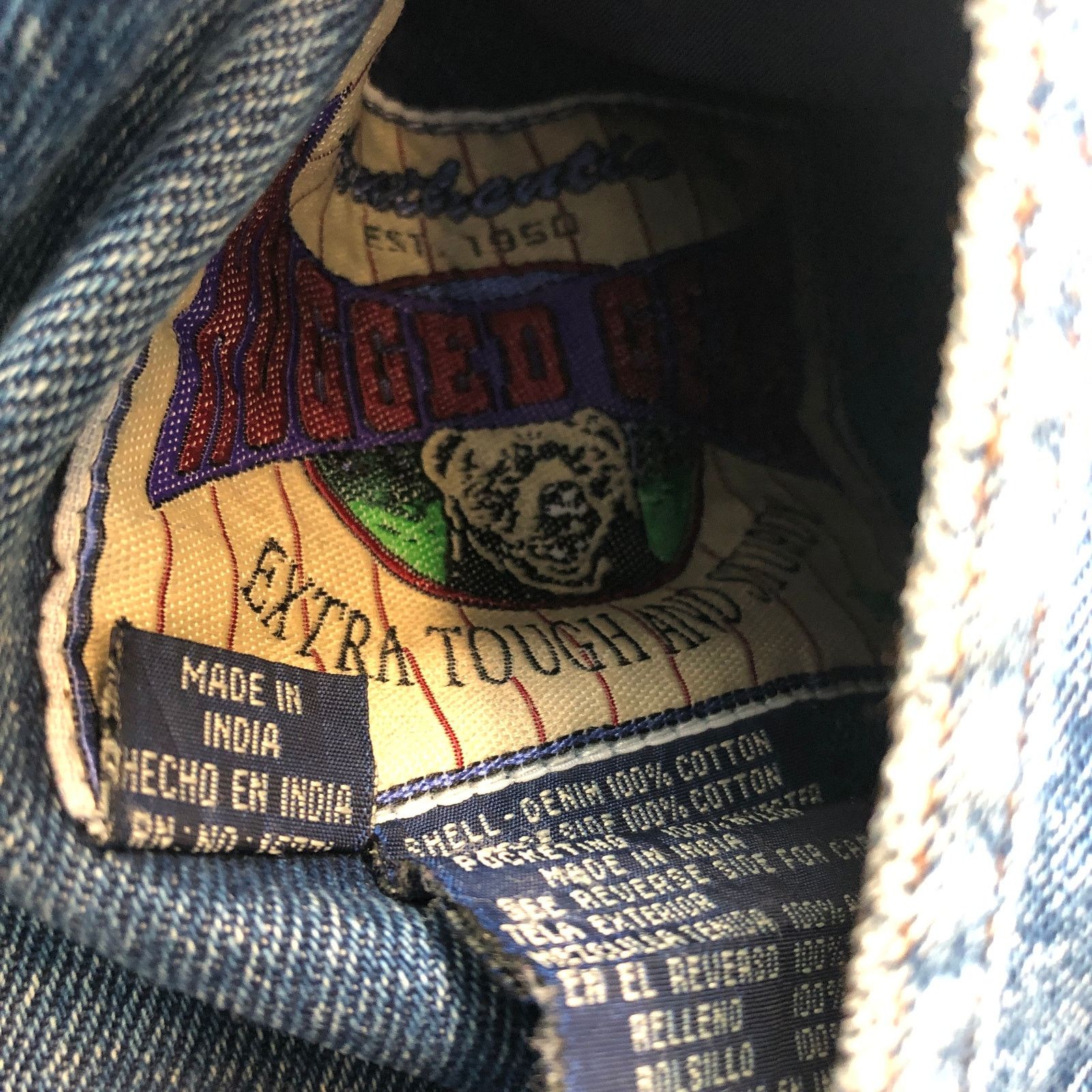 Other Vintage Rugged Gear Extra Tough Denim Jacket Womens XL Size XL / US 12-14 / IT 48-50 - 20 Thumbnail