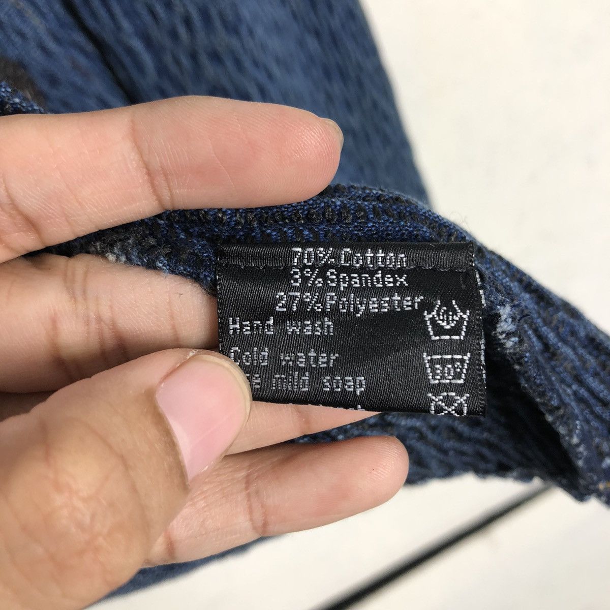 Japanese Brand 📌Pleated Cropped Biker Jacket Marie Usa Blue Indigo Size US M / EU 48-50 / 2 - 19 Thumbnail
