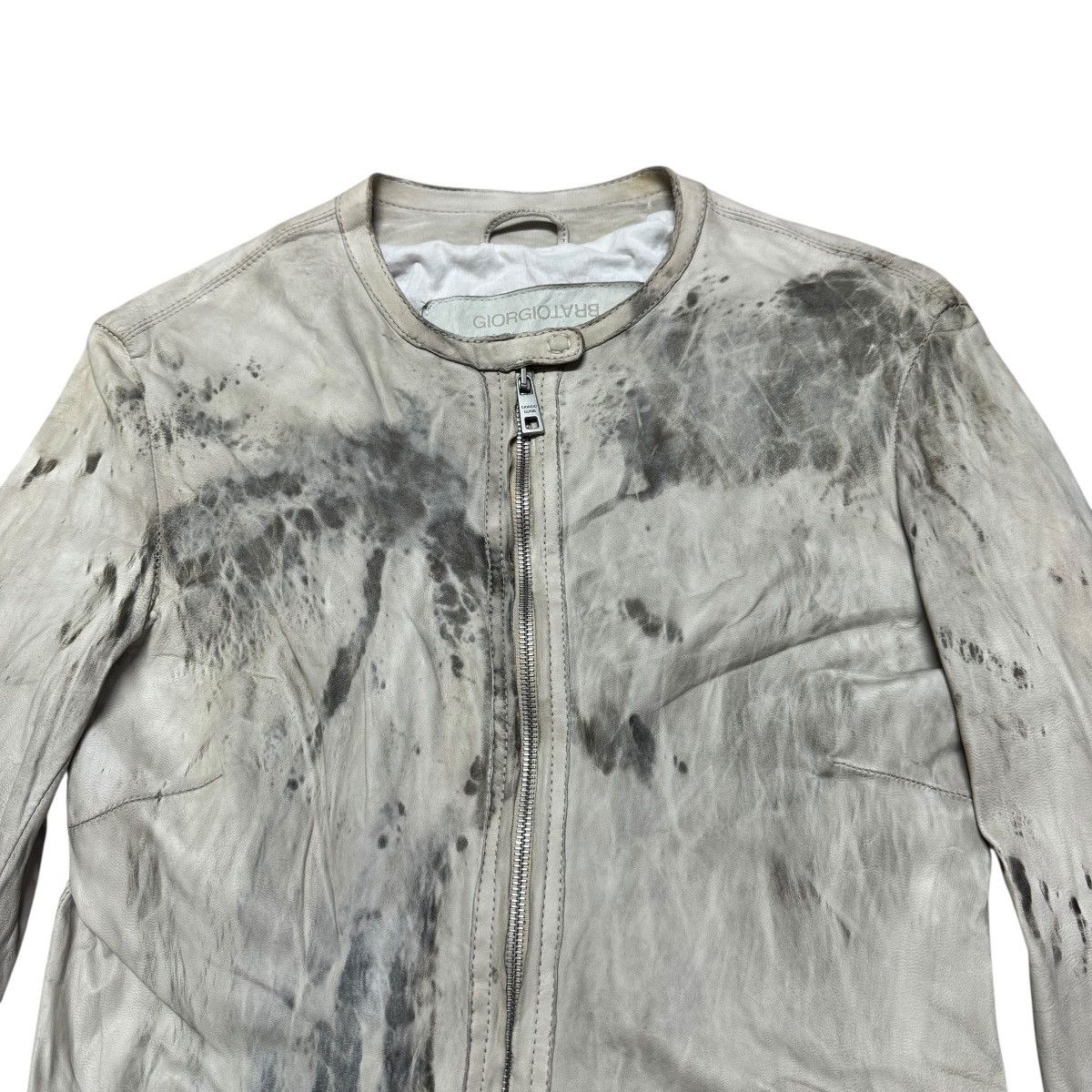 Giorgio Brato Giorgio Brato Brush Leather Jacket Size M / US 6-8 / IT 42-44 - 3 Thumbnail
