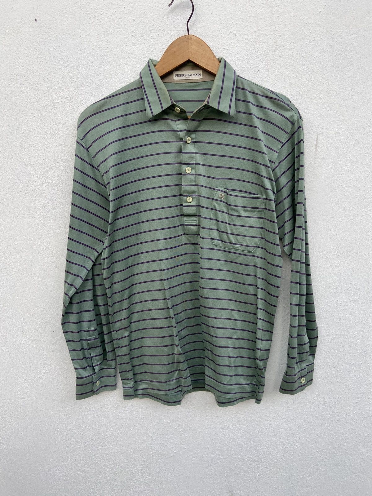 Pierre Balmain Vintage 90s Vintage Pierre Balmain polo long sleeve Size US M / EU 48-50 / 2 - 2 Thumbnail