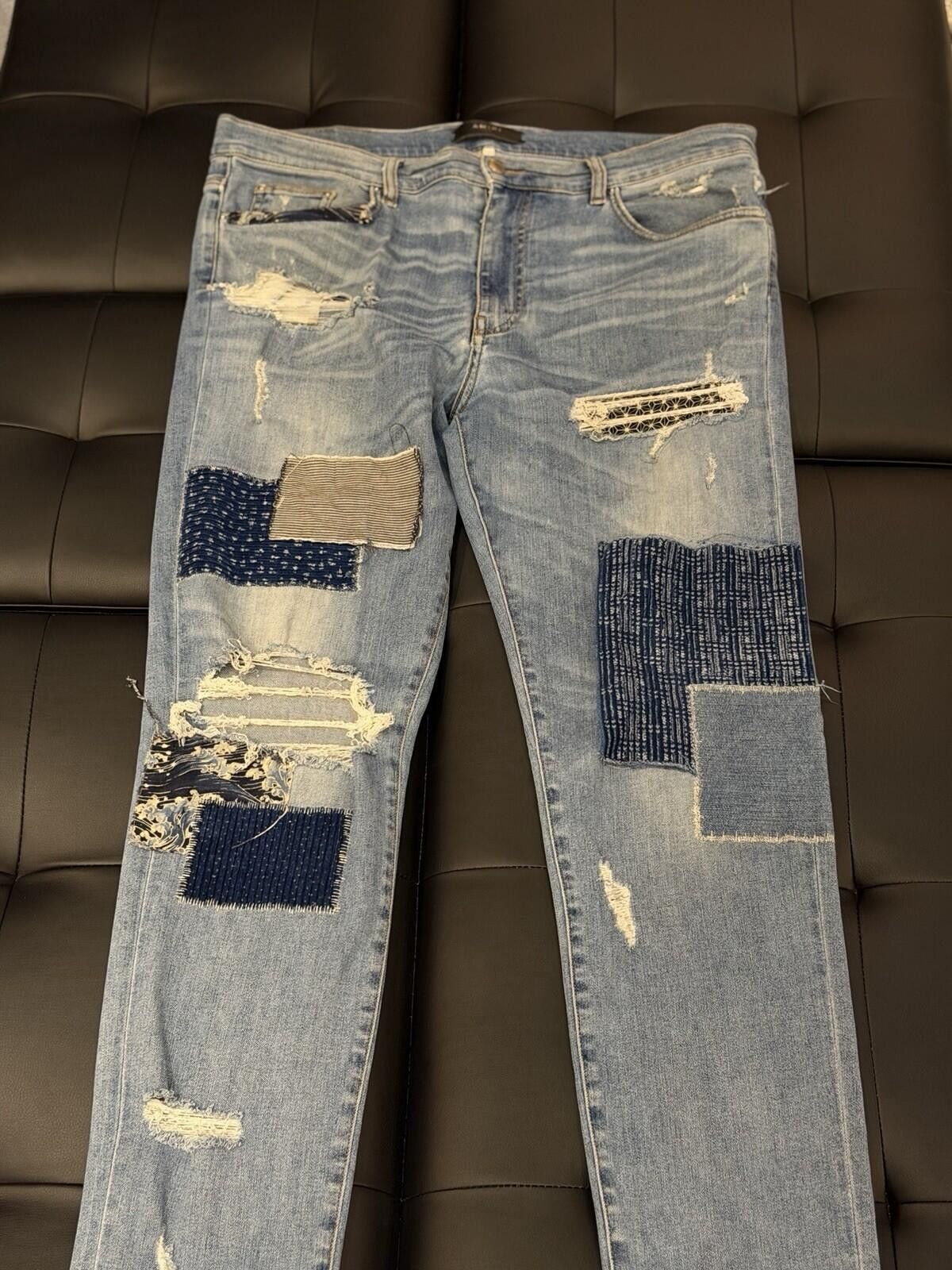 Amiri Size 38 - Amiri Blue Patchwork Jeans 100% Authentic Size US 38 / EU 54 - 6 Thumbnail