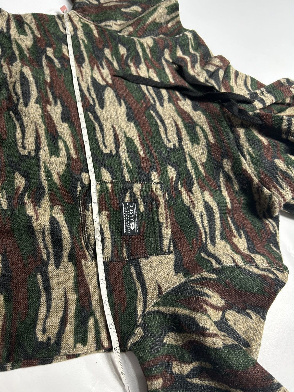 Rusty RUSTY PULL OVER CAMOUFLAGE HOODIE JACKET Size US L / EU 52-54 / 3 - 4 Thumbnail