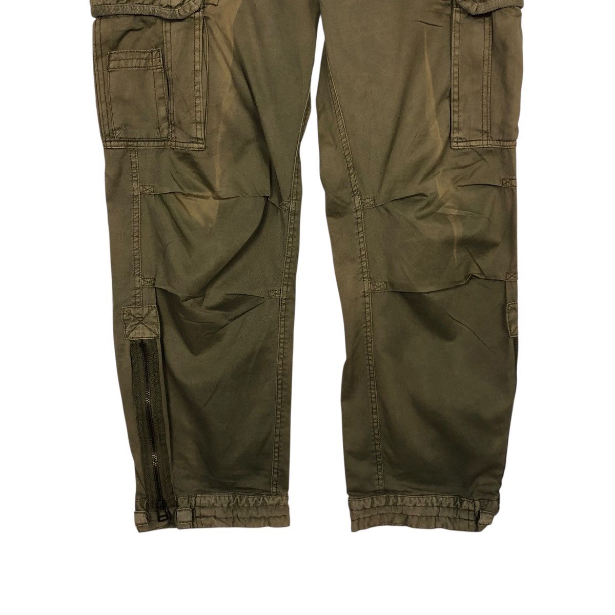 Japanese Brand 🔥TACTICAL PARACHUTE BIKER PANTS UTILITY MULTI POCKET ABECROM Size US 34 / EU 50 - 5 Thumbnail