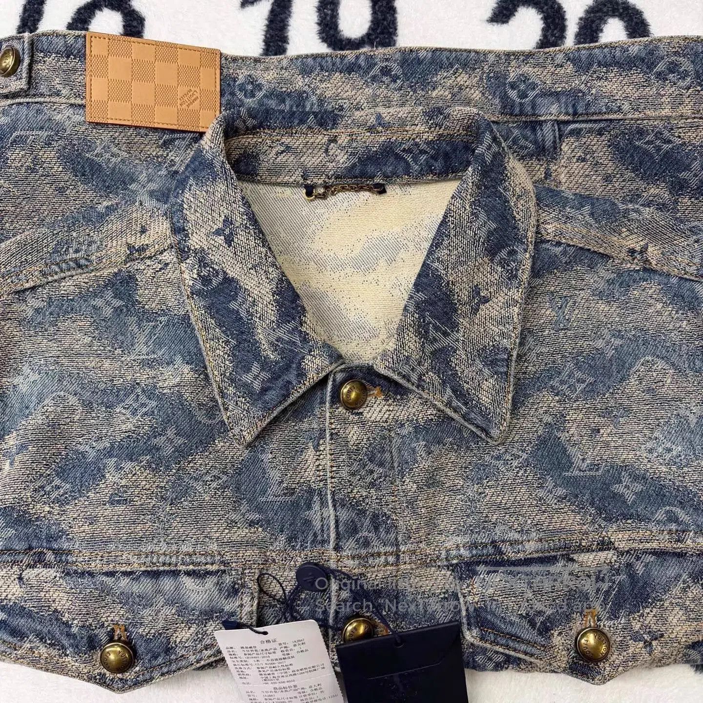 Louis Vuitton Blue Camouflage Denim Jacket . Size US XL / EU 56 / 4 - 4 Thumbnail