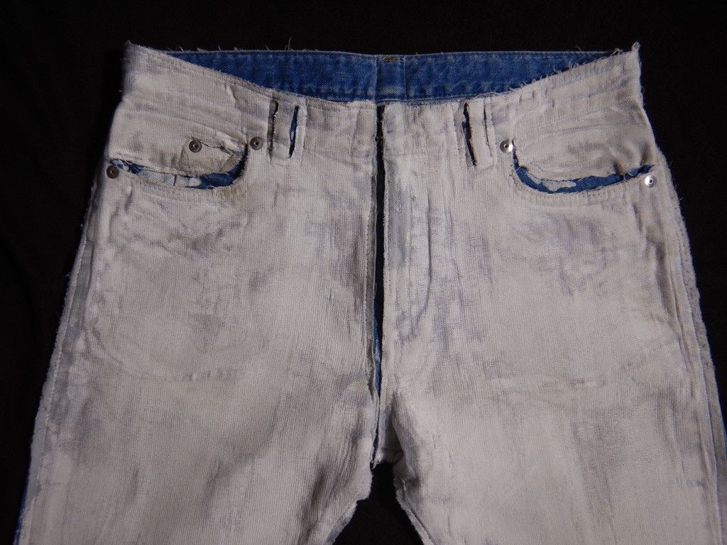 Maison Margiela 2016 Cracked Paint Jeans Size US 28 / EU 44 - 3 Thumbnail