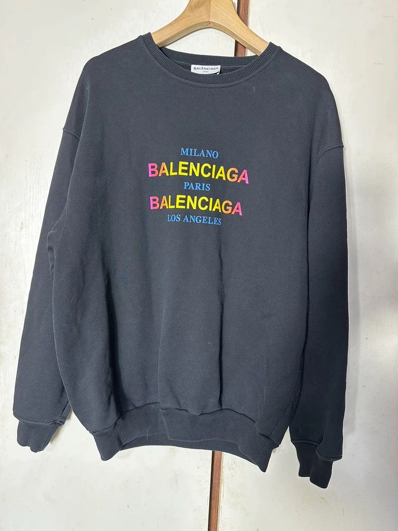 Balenciaga Balenciaga Rainbow slogan city limited gradient color lette Size US M / EU 48-50 / 2 - 2 Thumbnail
