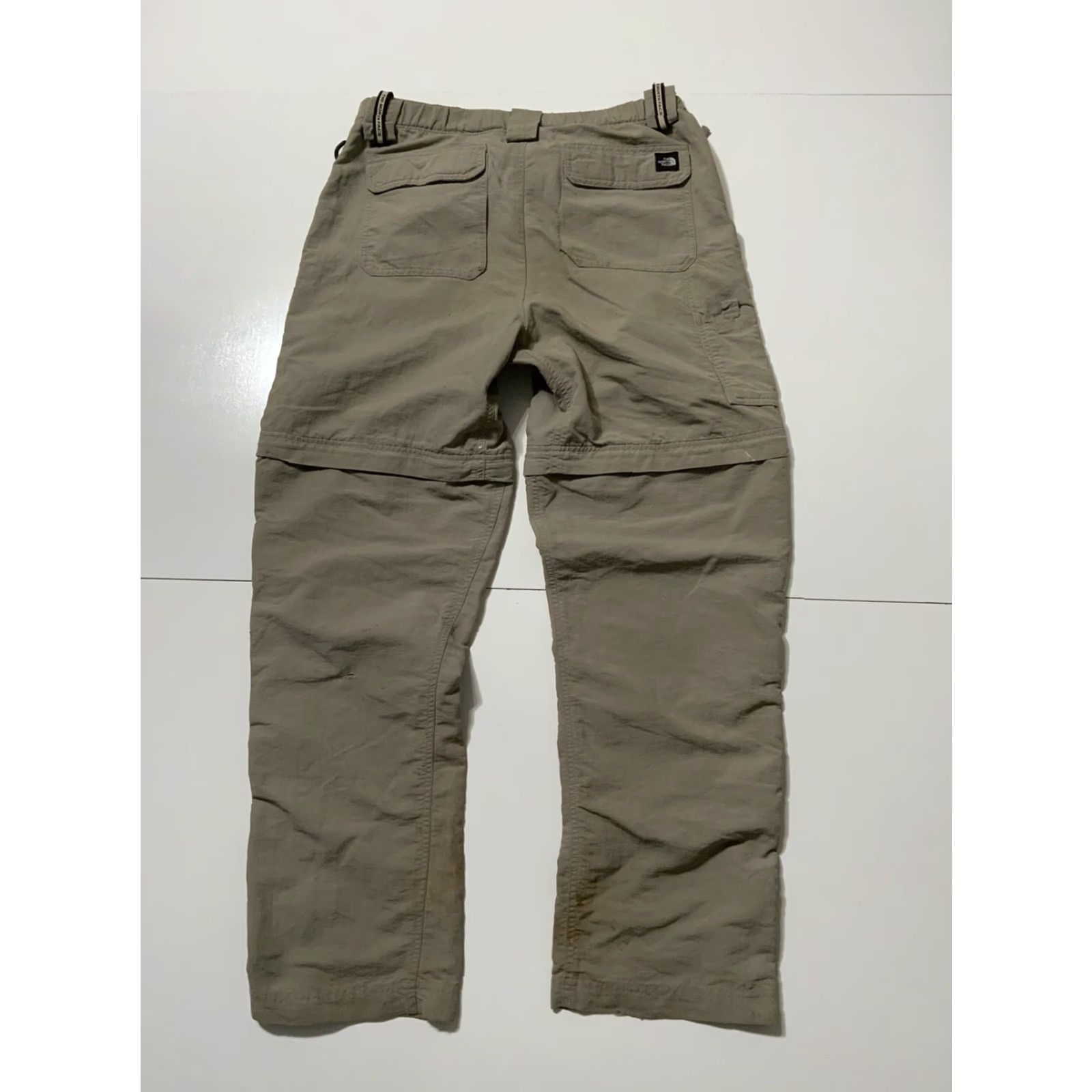 The North Face VINTAGE The North Face 2 In 1 Cargo Bel ted Khaki Hiking Pants Shorts Sz. S Men Cargo Hiking Pants Shorts Beige Belted 90s Mens Size US 29 - 3 Thumbnail