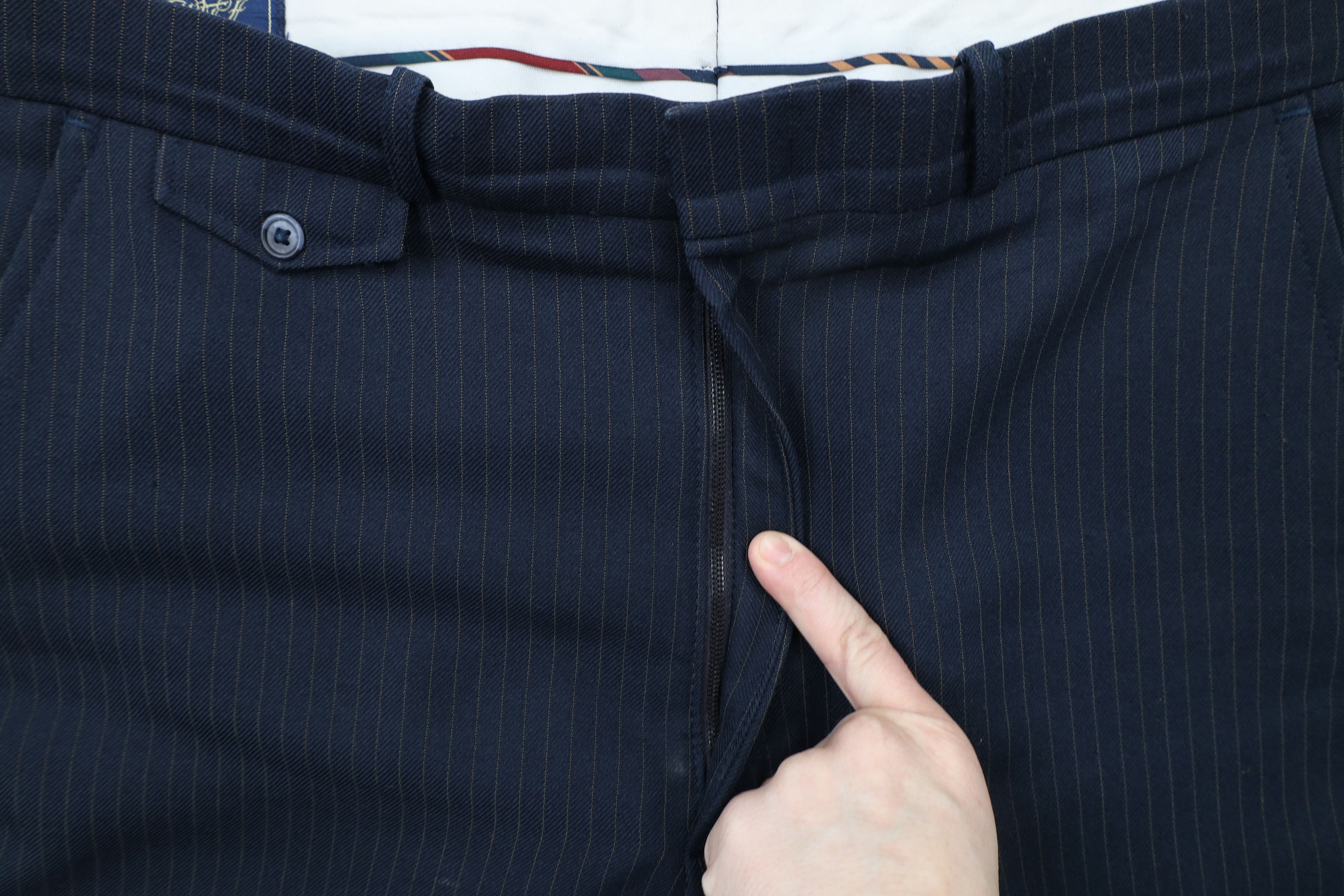 Vintage Vintage 70s Streetwear Knit Wide Leg Chino Pants Blue USA Size US 34 / EU 50 - 7 Thumbnail