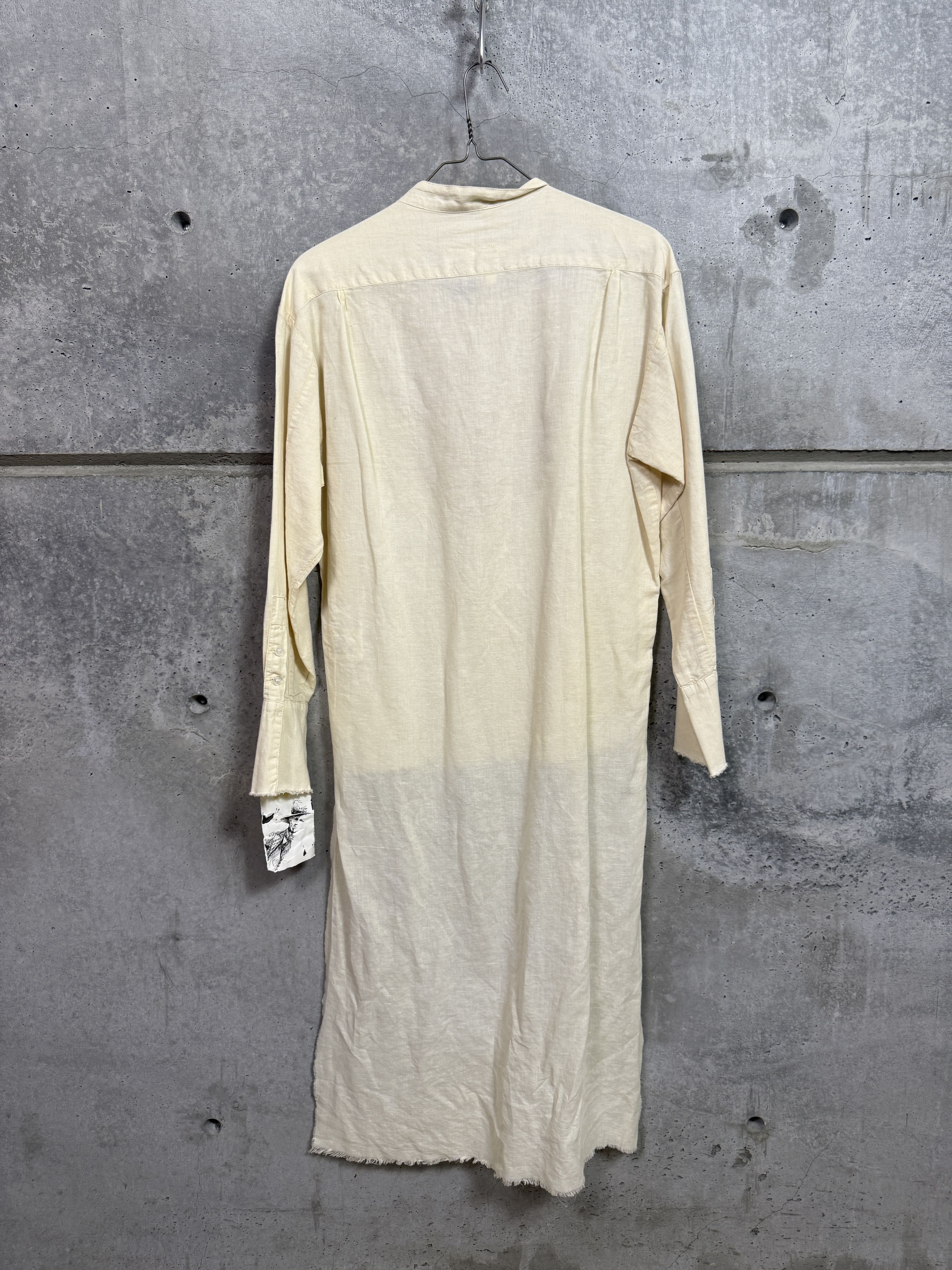 Greg Lauren Greg Lauren Linen Long Tux Studio Shirt Size US M / EU 48-50 / 2 - 2 Thumbnail