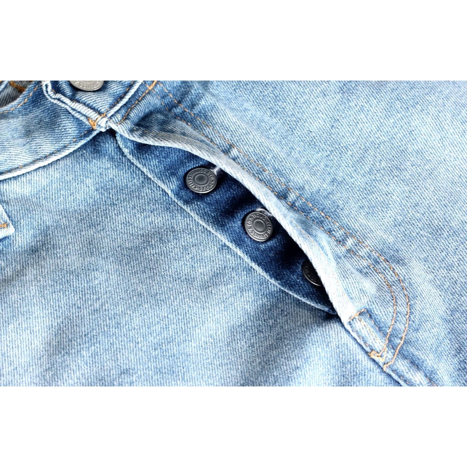 Levi's LEVI’S 501 PREMIUM Big E Jeans Men Size 31 Regular Straight Stretch DZ7942 Jeans Mens 31 Blue 5-Pocket Denim Cotton Elastane Vintage No Size US 31 - 6 Thumbnail