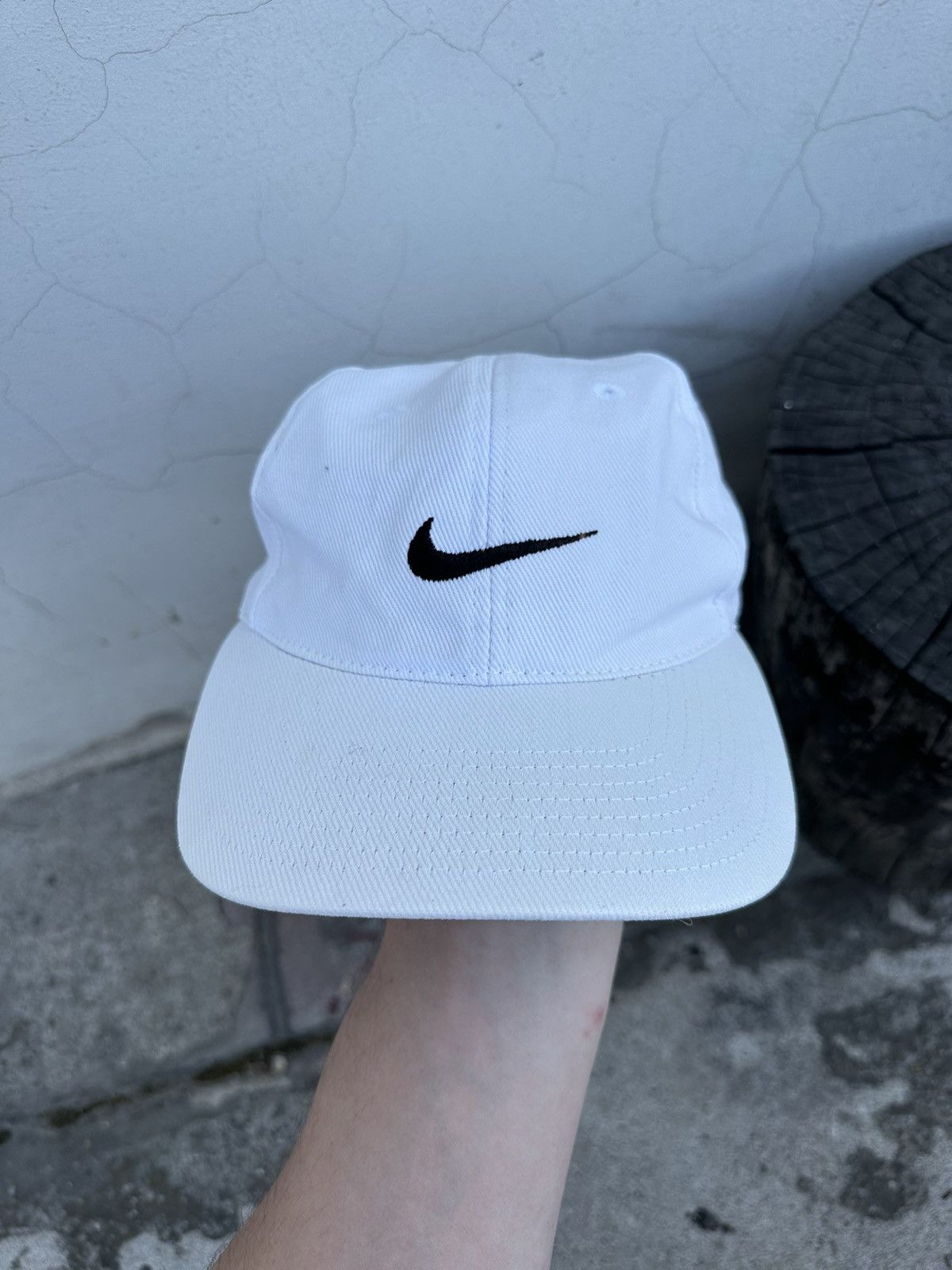 Nike × Vintage Vintage 90s Nike y2k Swoosh Cap Hat Size ONE SIZE - 2 Thumbnail