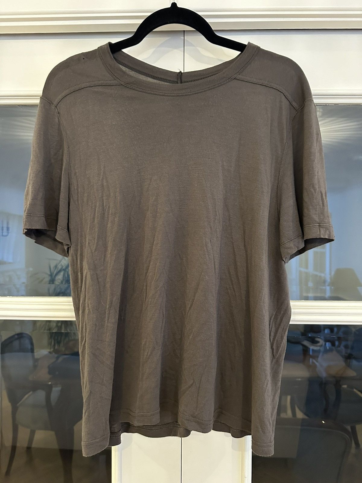 image of Rick Owens Faun Ss15 Dark Dust Silk T Shirt, Men's (Size Small)