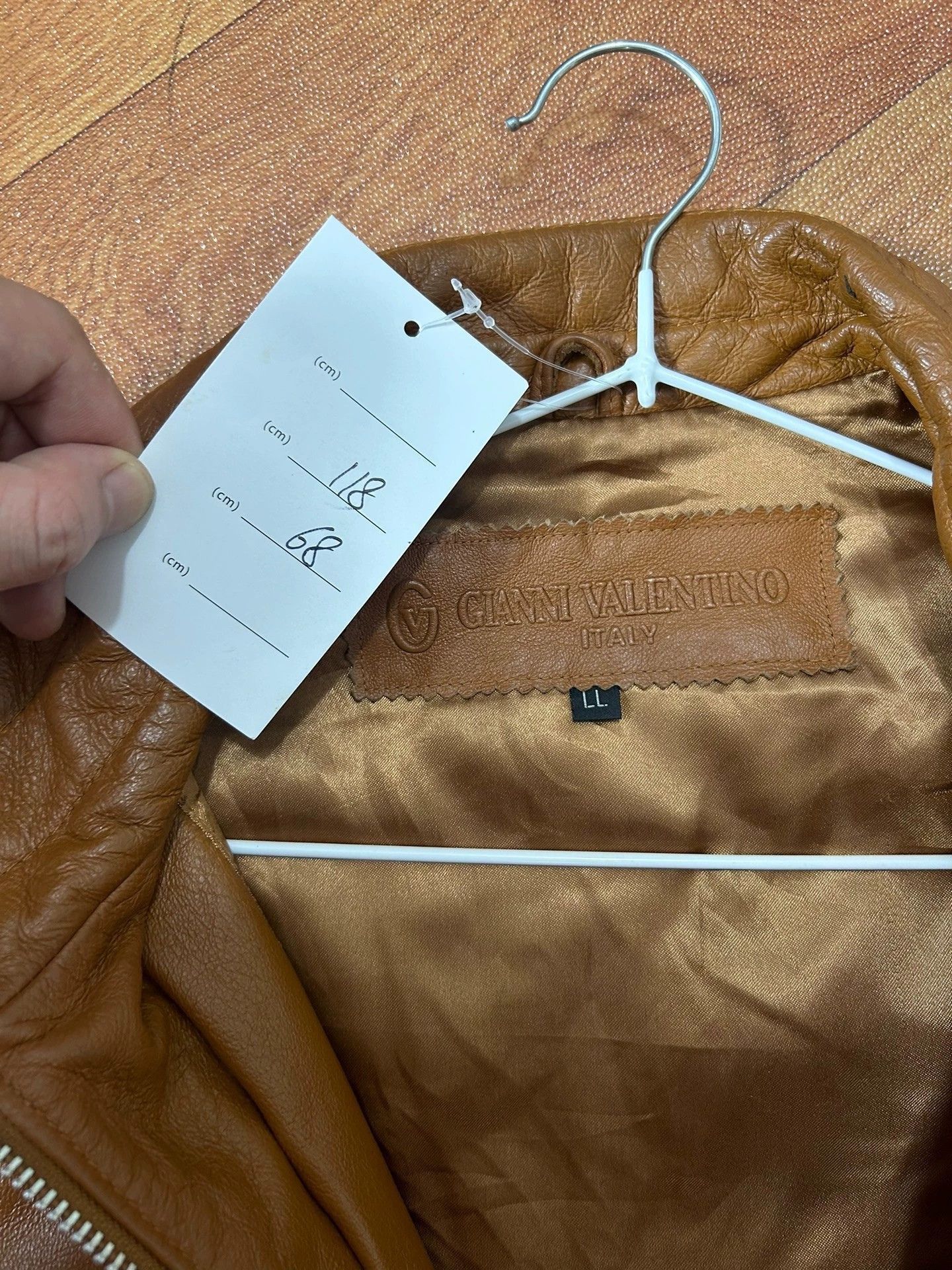 Gianni Valentino Vintage Men's Leather Vest / Outerwear Size US XL / EU 56 / 4 - 4 Thumbnail