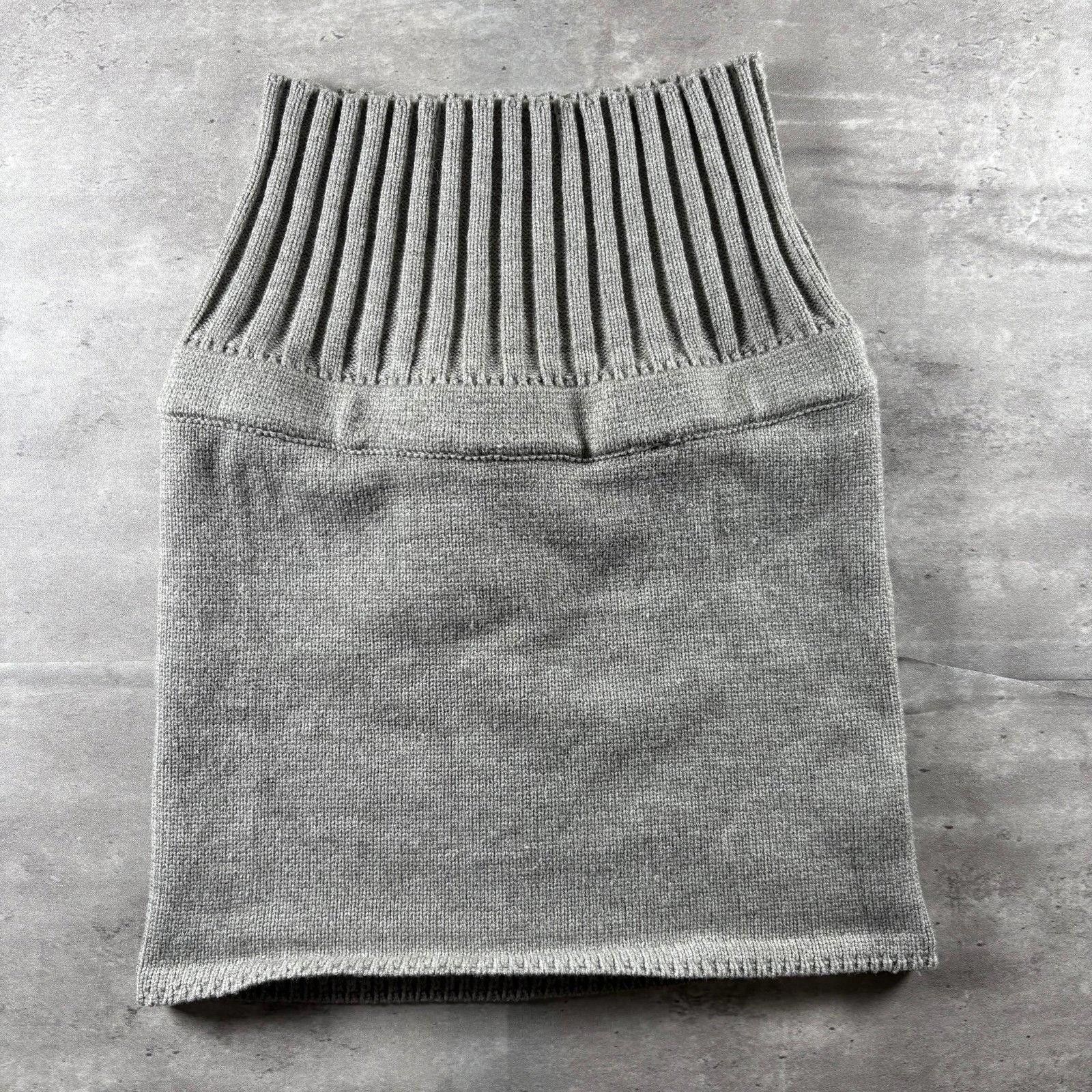 Other Edikted Grey Ribbed Knit Cowl Size XS / US 0-2 / IT 36-38 - 1 Thumbnail