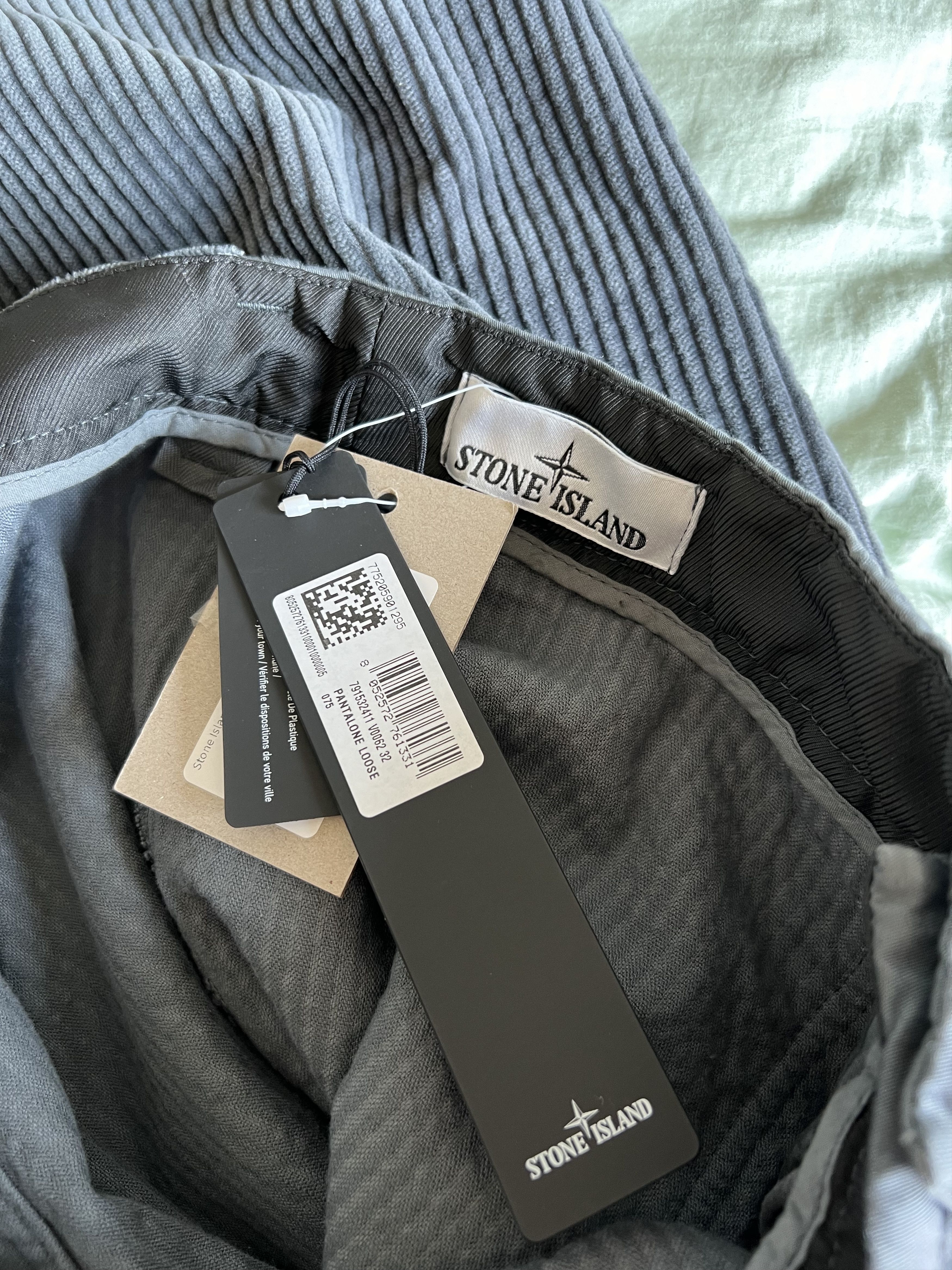 Stone Island Stone Island Corduroy Fatigue Pants in Black Size US 32 / EU 48 - 7 Thumbnail