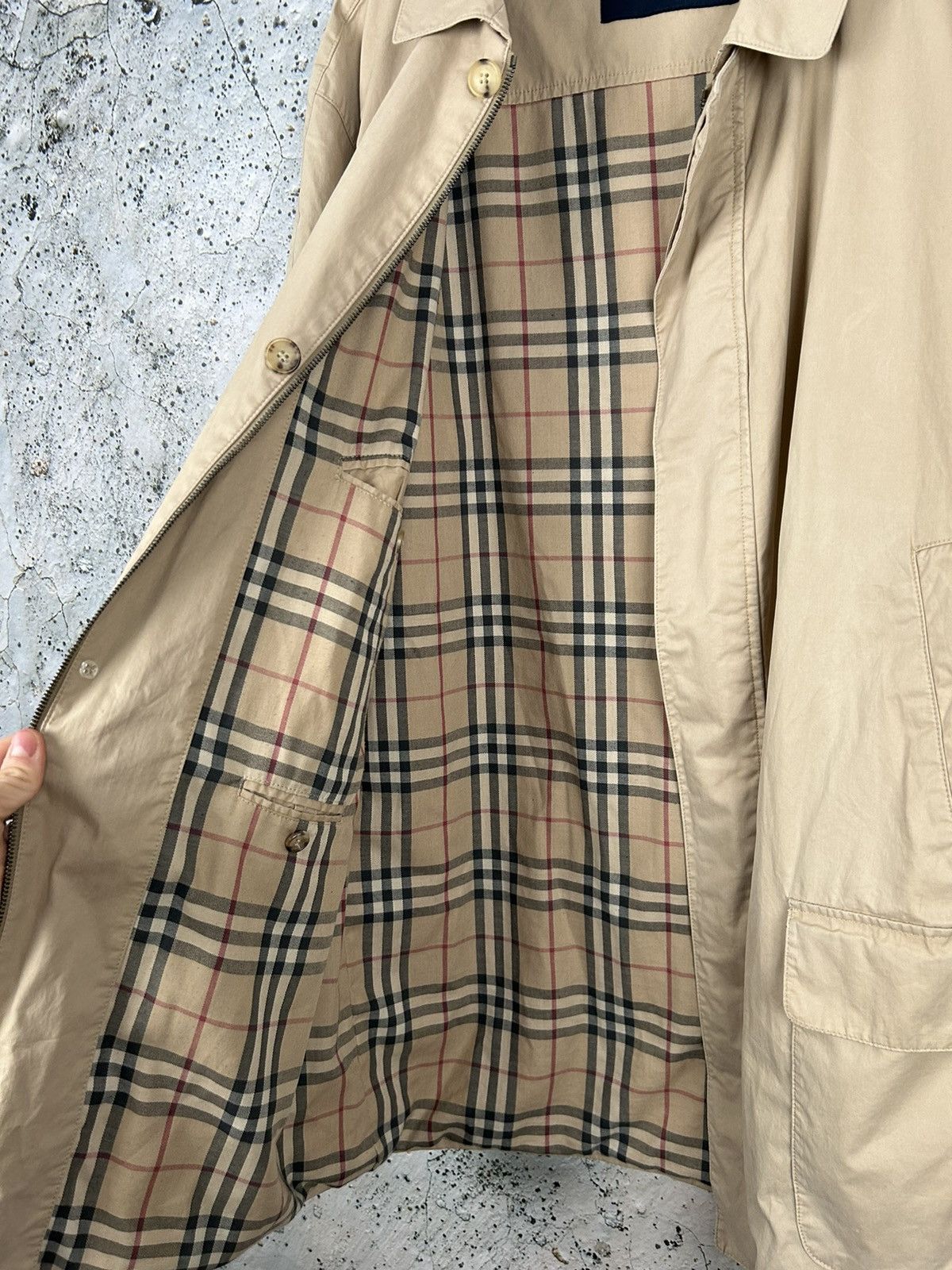 Vintage Burberry London Beige Coach Jacket 90s Luxury Cloaks Capes
