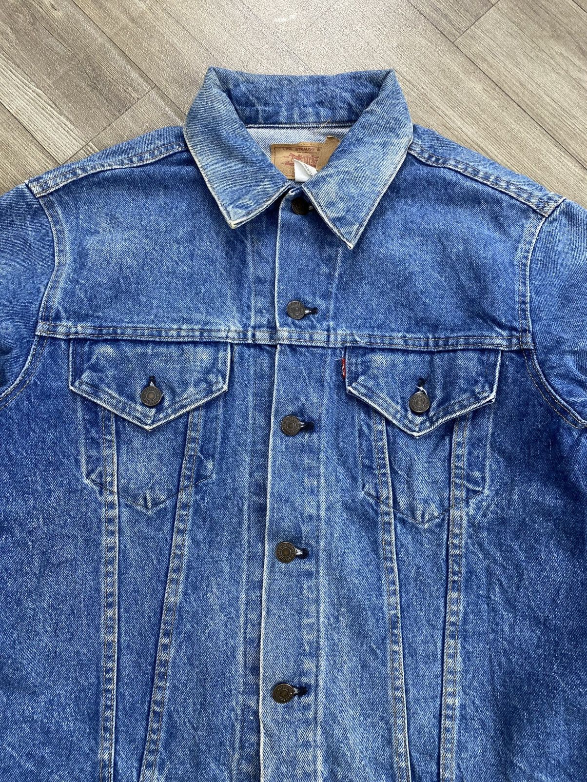Levi's Vintage Clothing 🇺🇸1980s Vintage Levis 70649-0217 Orange Tab Blue Denim Jacket Size US L / EU 52-54 / 3 - 1 Thumbnail