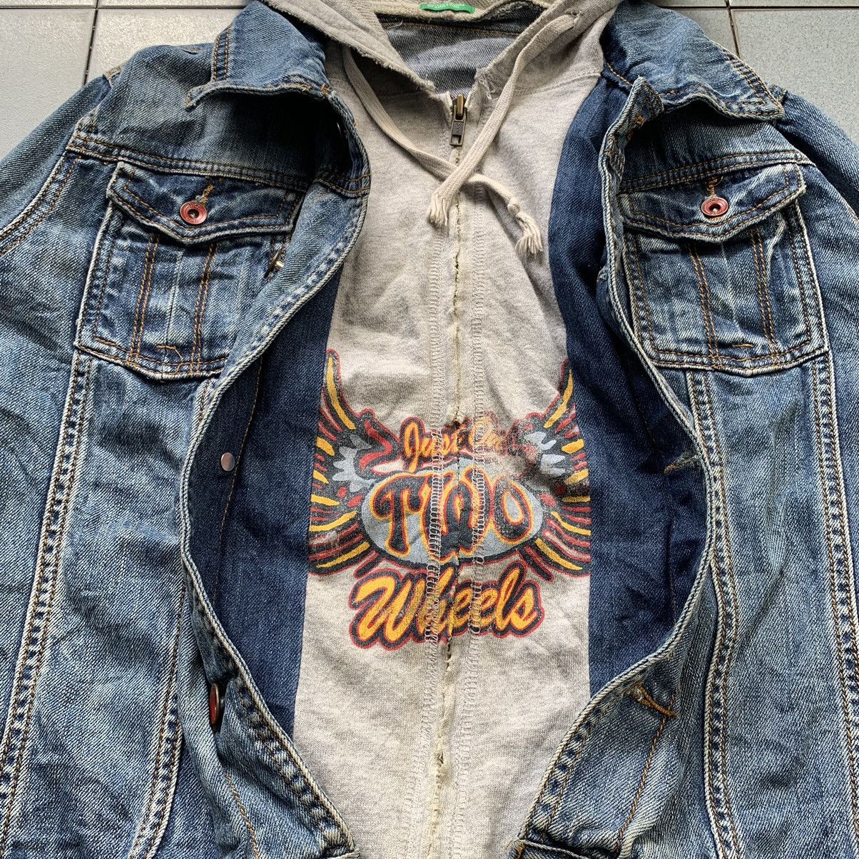 Carhartt Vintage Benetton Denim Hoodie Riding Jacket Size US XL / EU 56 / 4 - 7 Thumbnail