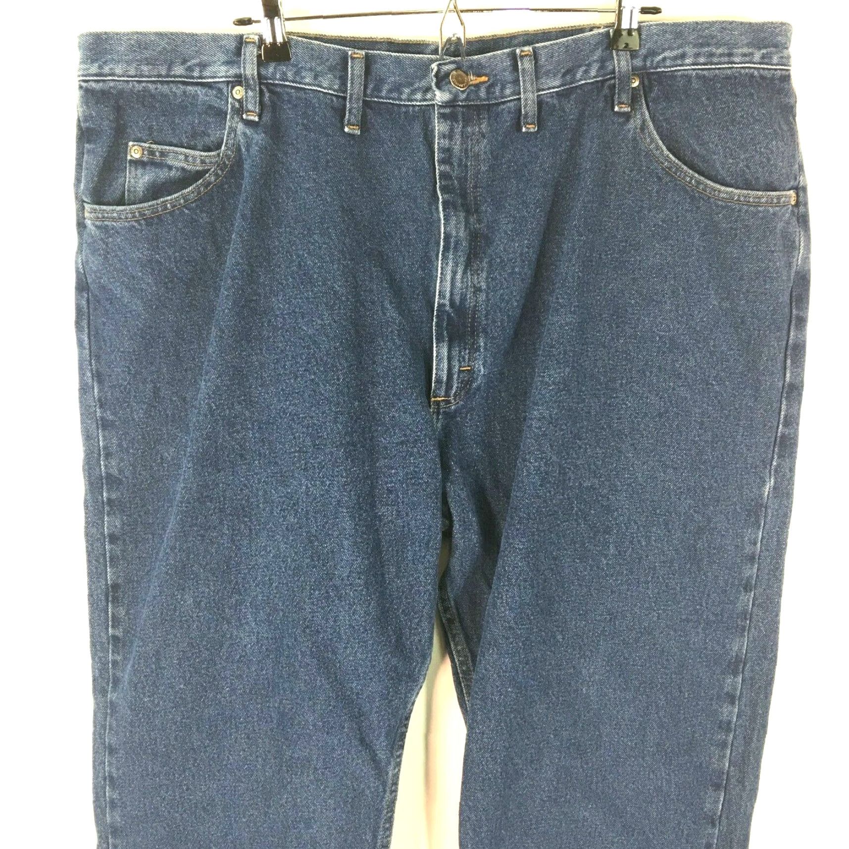Wrangler Wrangler Jeans Mens Regular Fit Blue Denim 46x30 Flat Front 5-Pocket Denim Jeans Vintage No Size US 30 / EU 46 - 3 Thumbnail